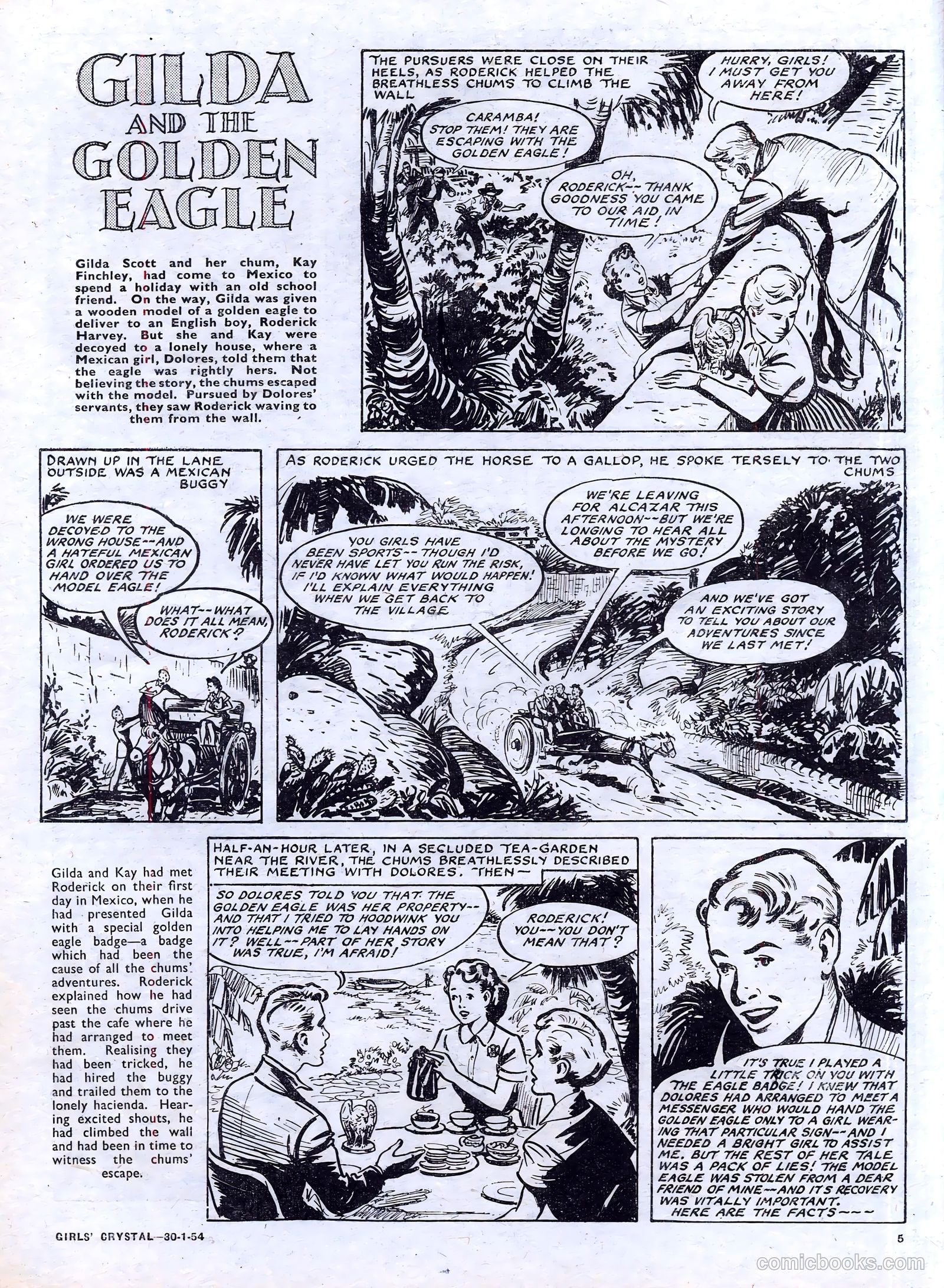 Girls' Crystal #954 (1954) — page 5 of 20