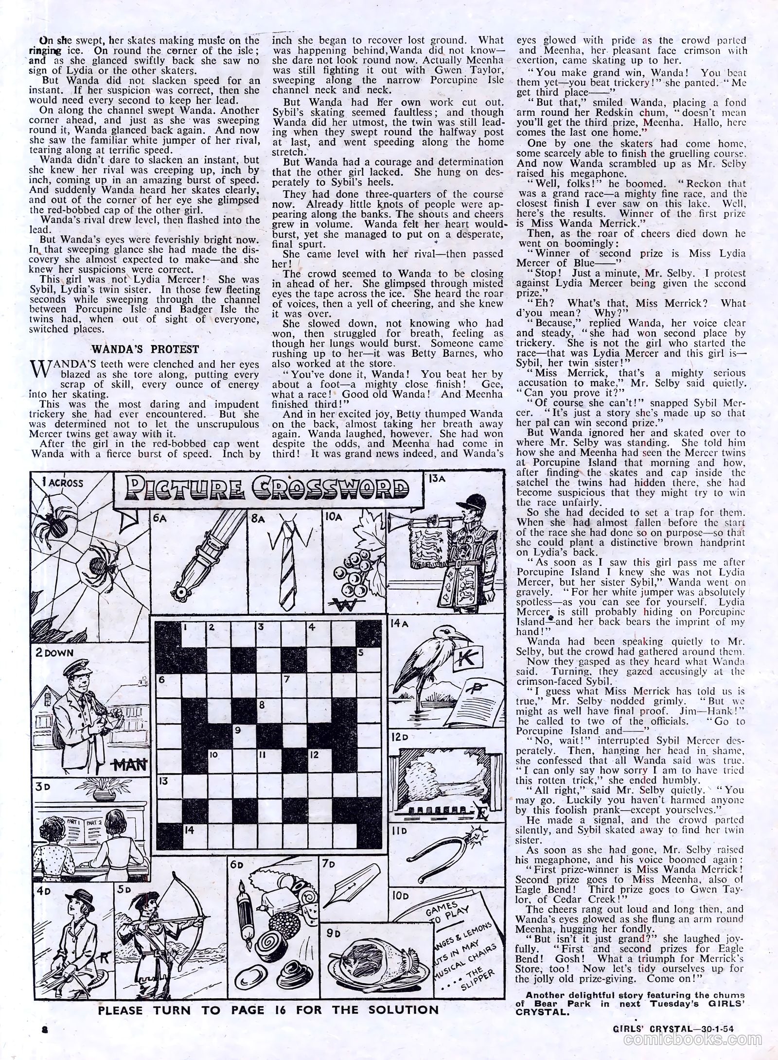 Girls' Crystal #954 (1954) — page 8 of 20