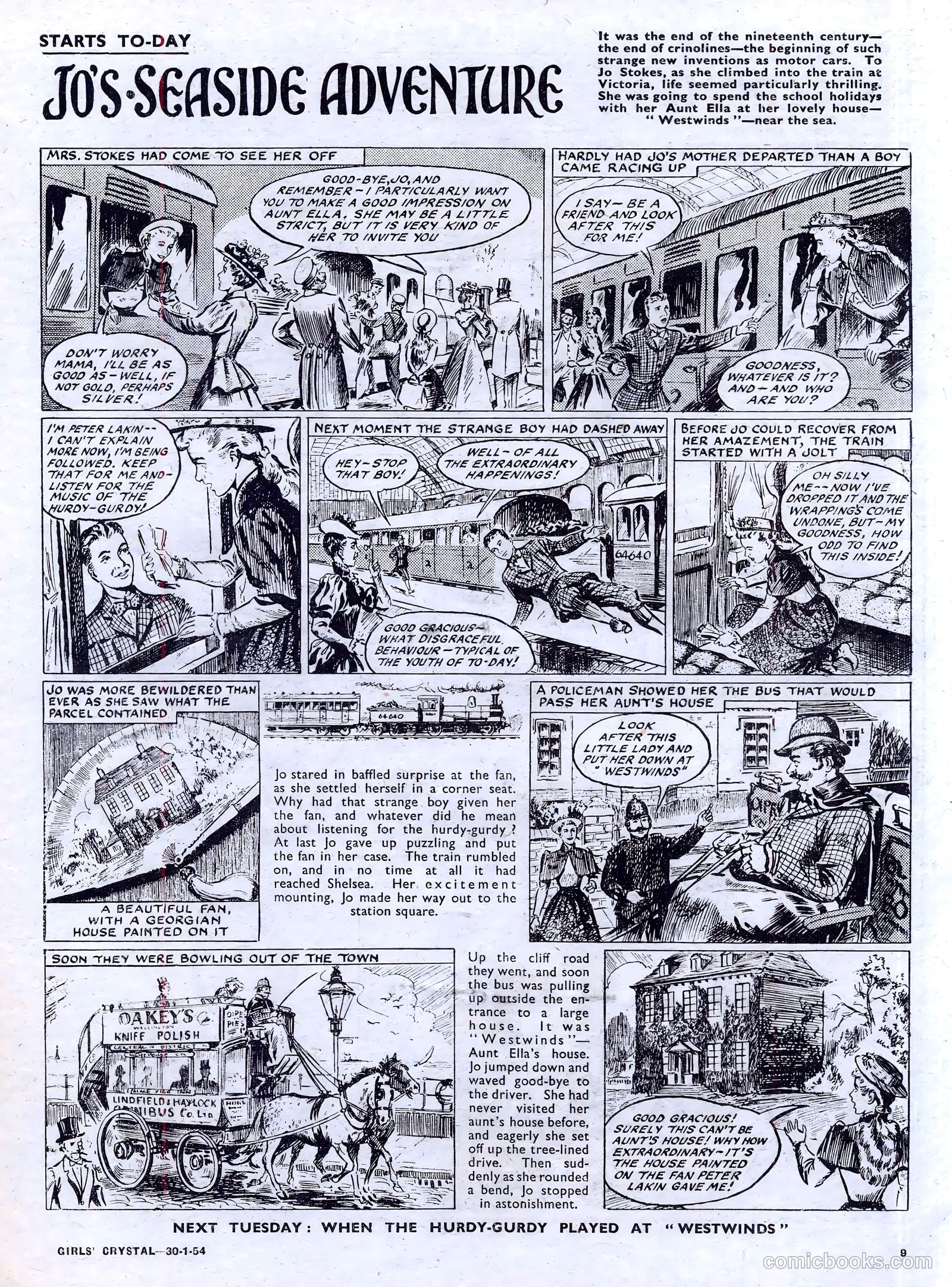 Girls' Crystal #954 (1954) — page 9 of 20