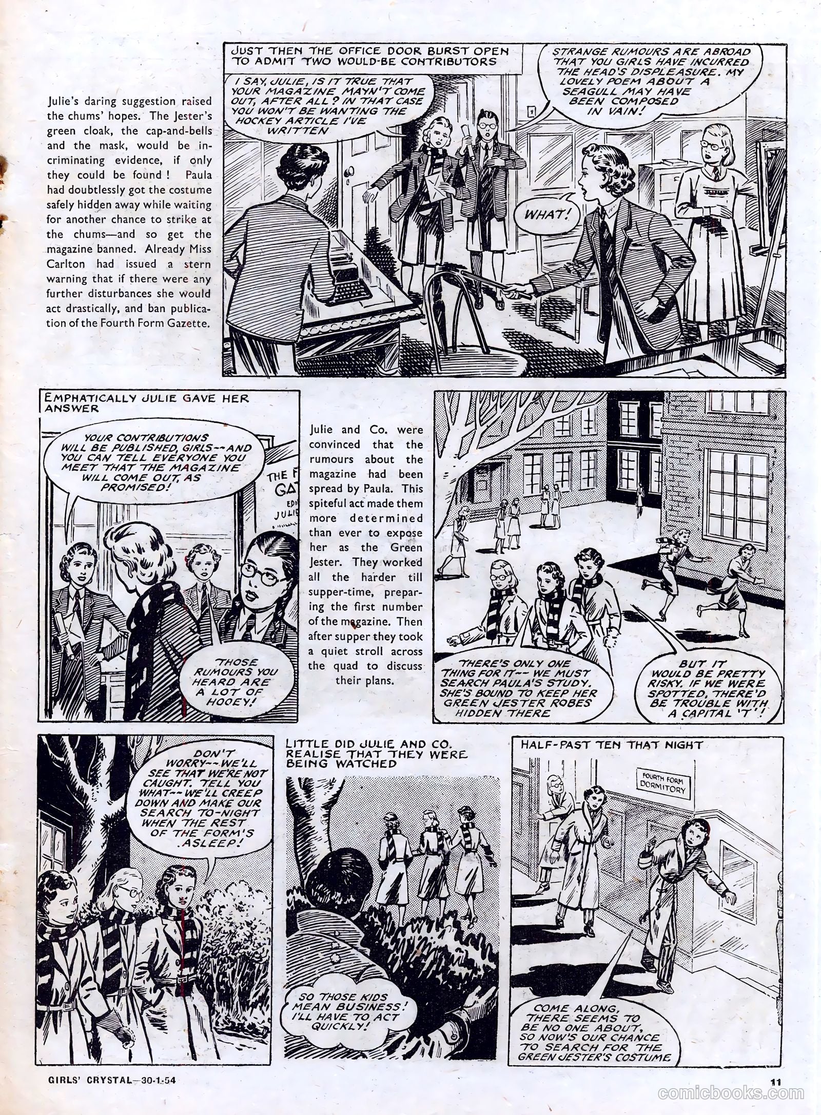 Girls' Crystal #954 (1954) — page 11 of 20