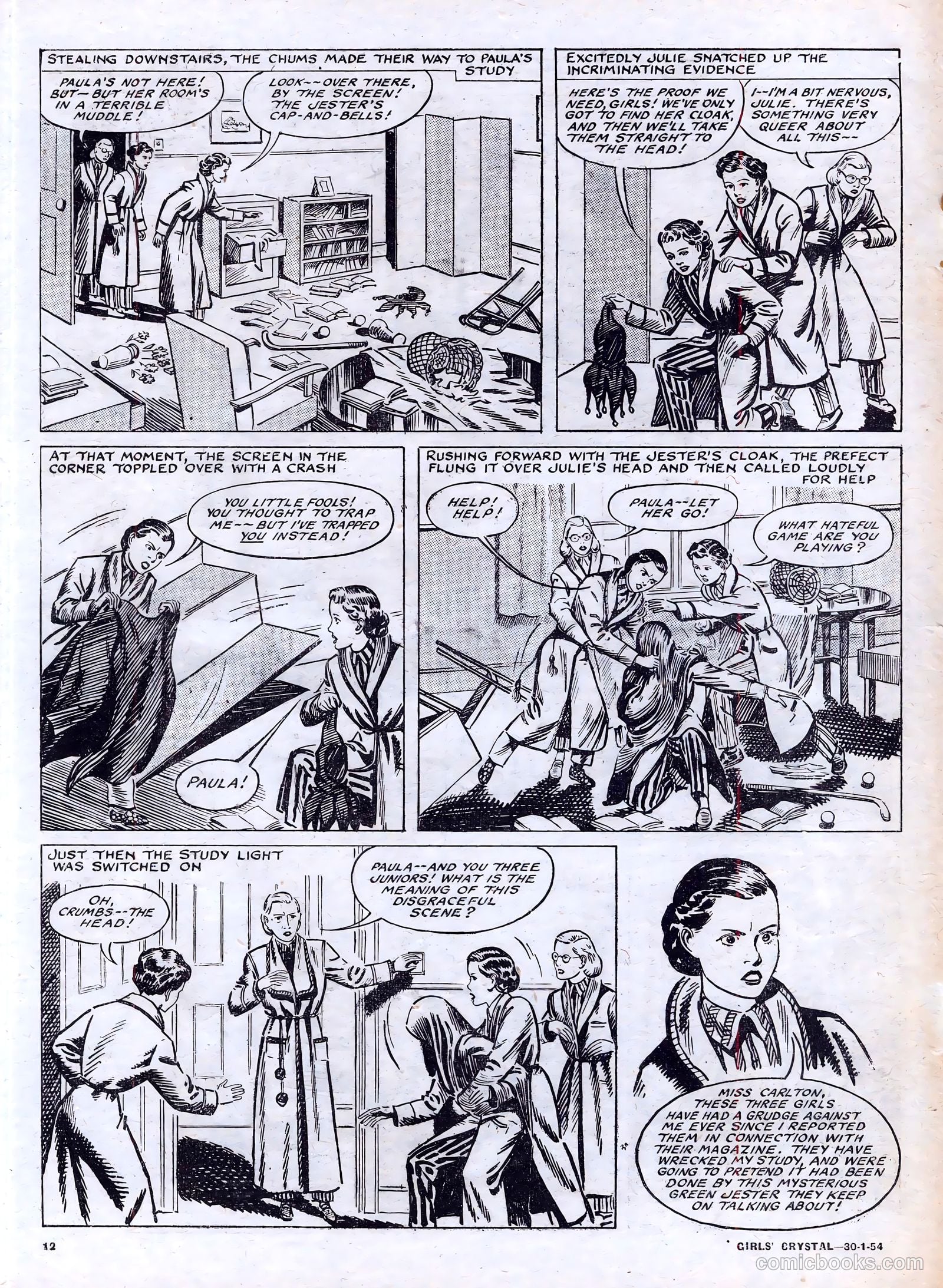 Girls' Crystal #954 (1954) — page 12 of 20