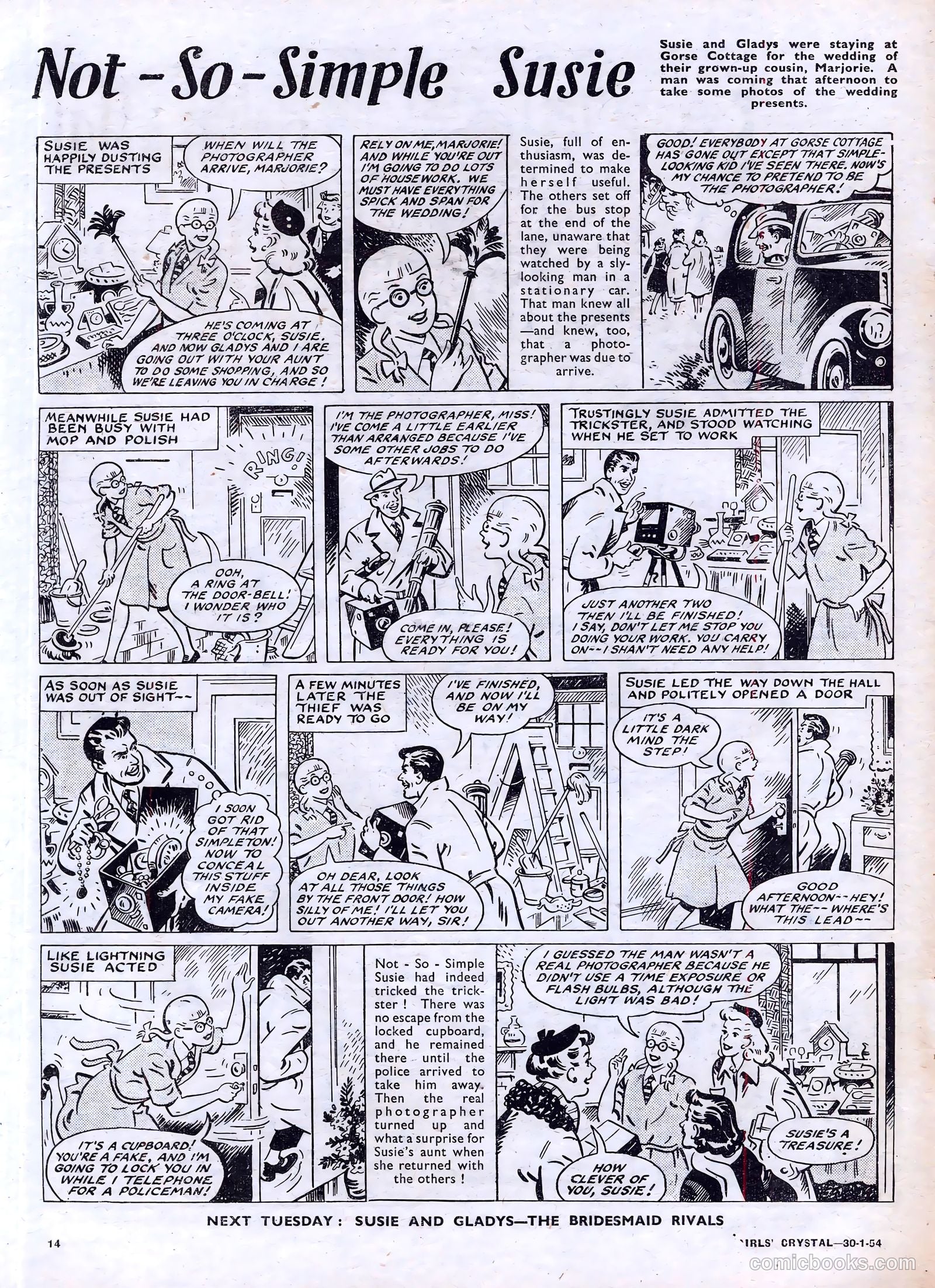 Girls' Crystal #954 (1954) — page 14 of 20