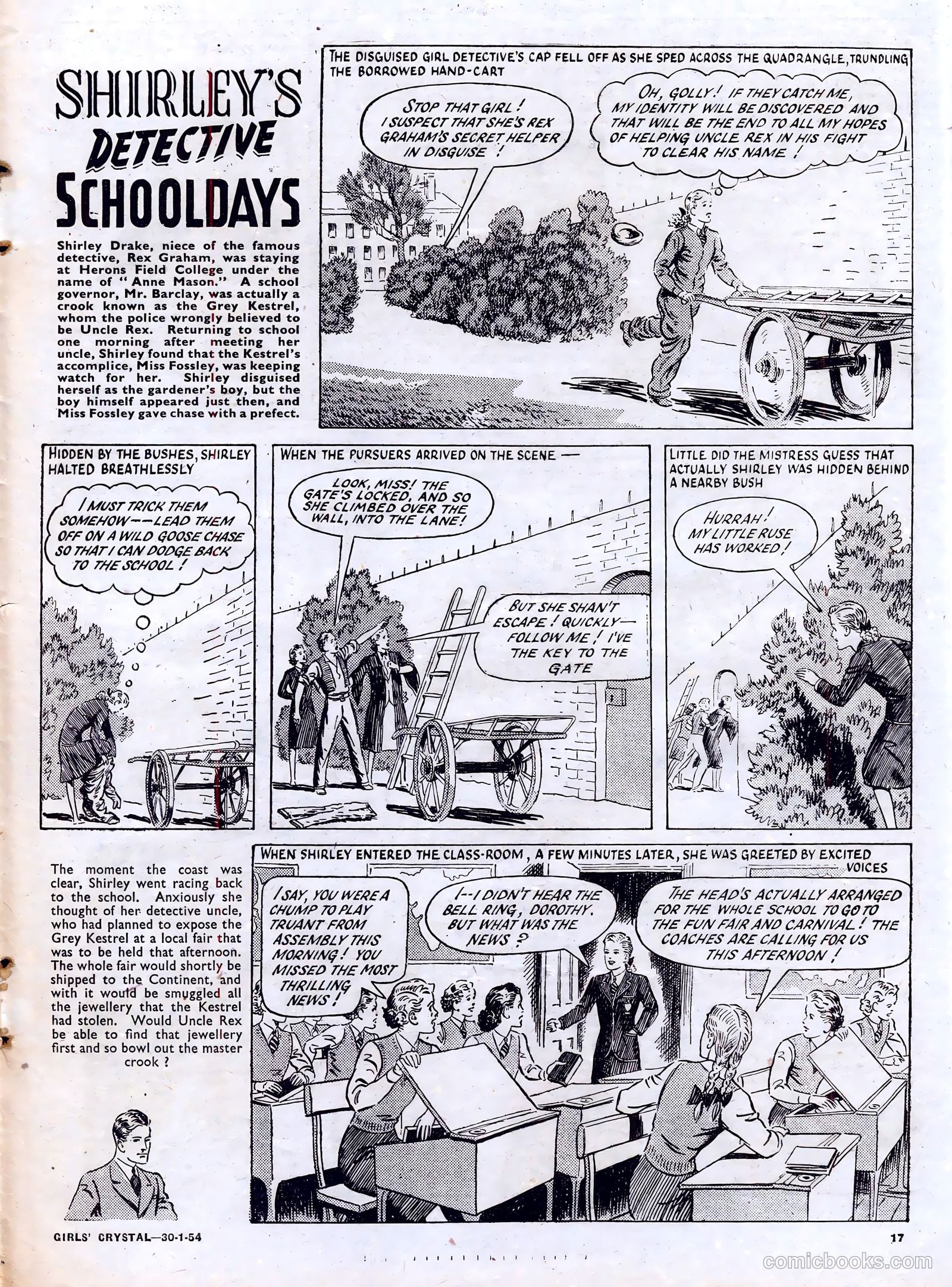 Girls' Crystal #954 (1954) — page 17 of 20