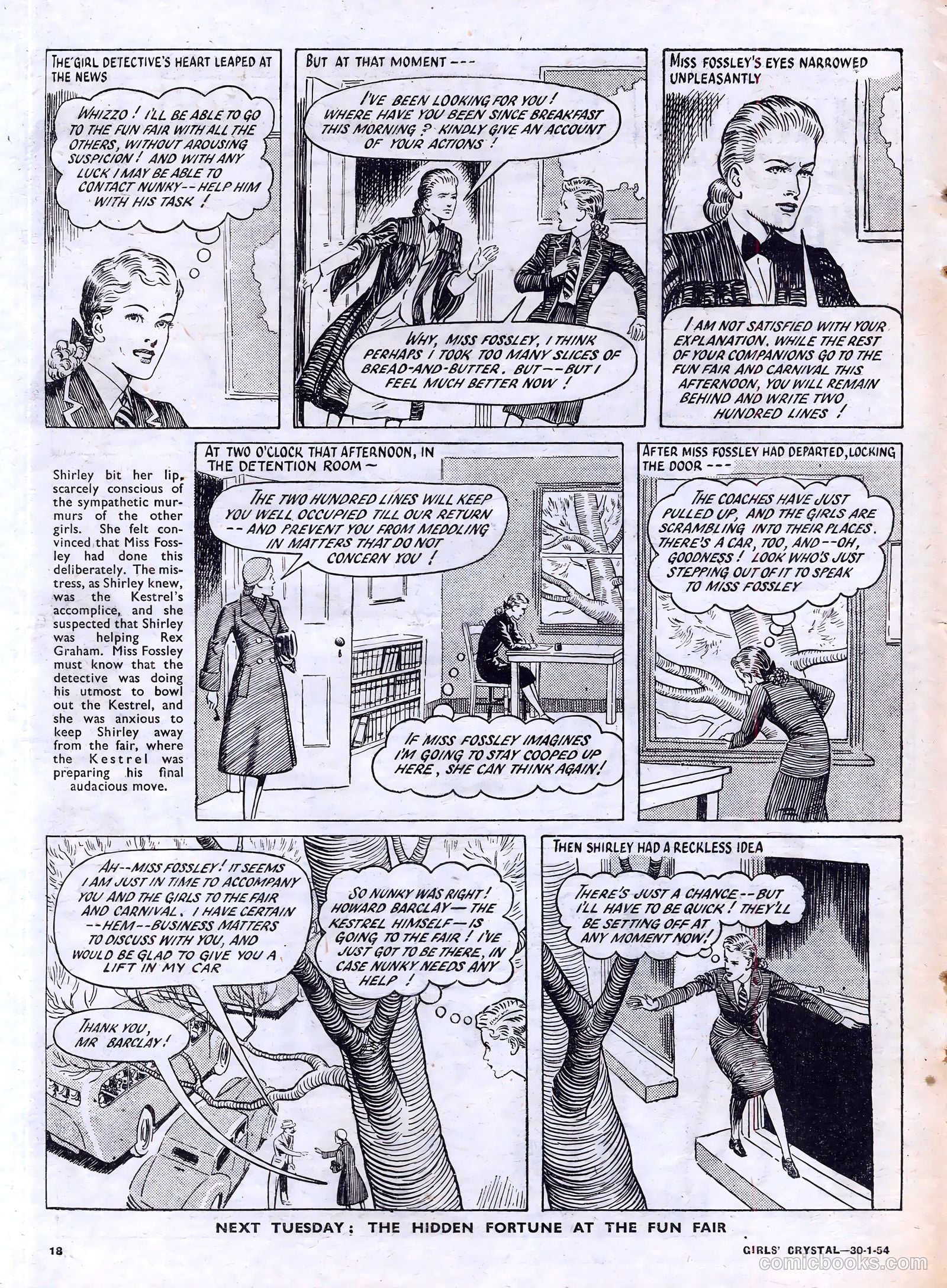 Girls' Crystal #954 (1954) — page 18 of 20