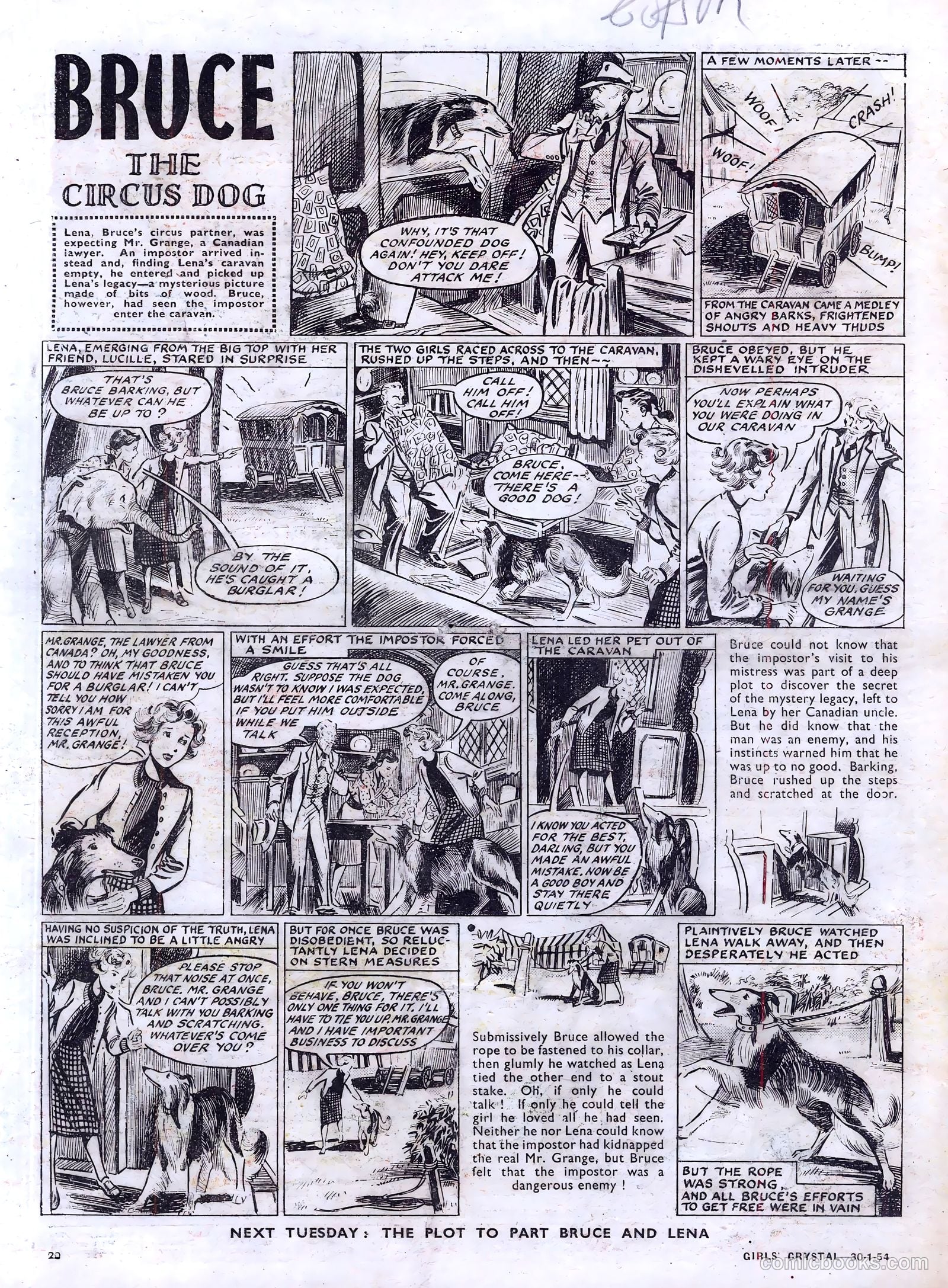 Girls' Crystal #954 (1954) — page 20 of 20