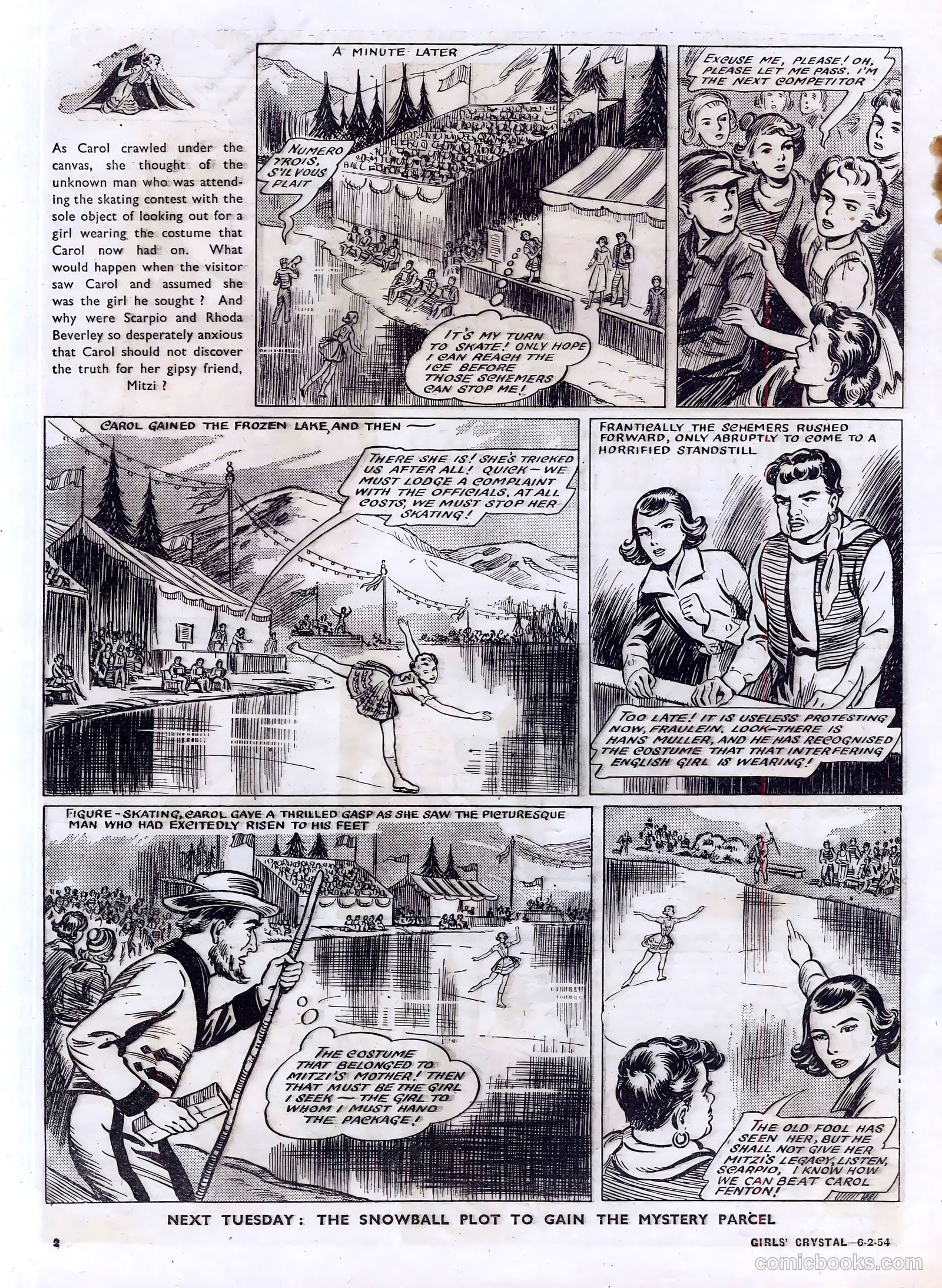 Girls' Crystal #955 (1954) — page 2 of 20