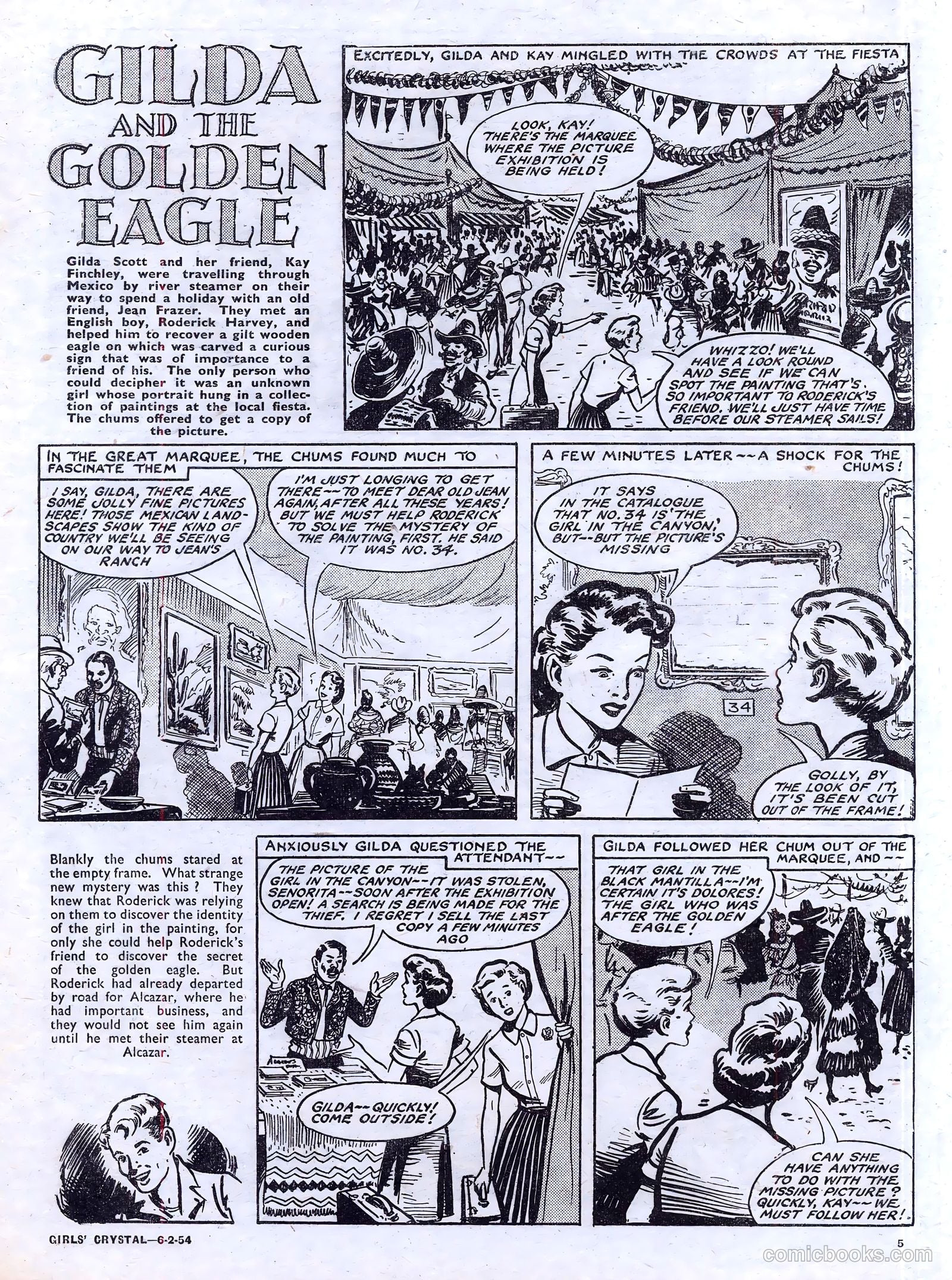 Girls' Crystal #955 (1954) — page 5 of 20