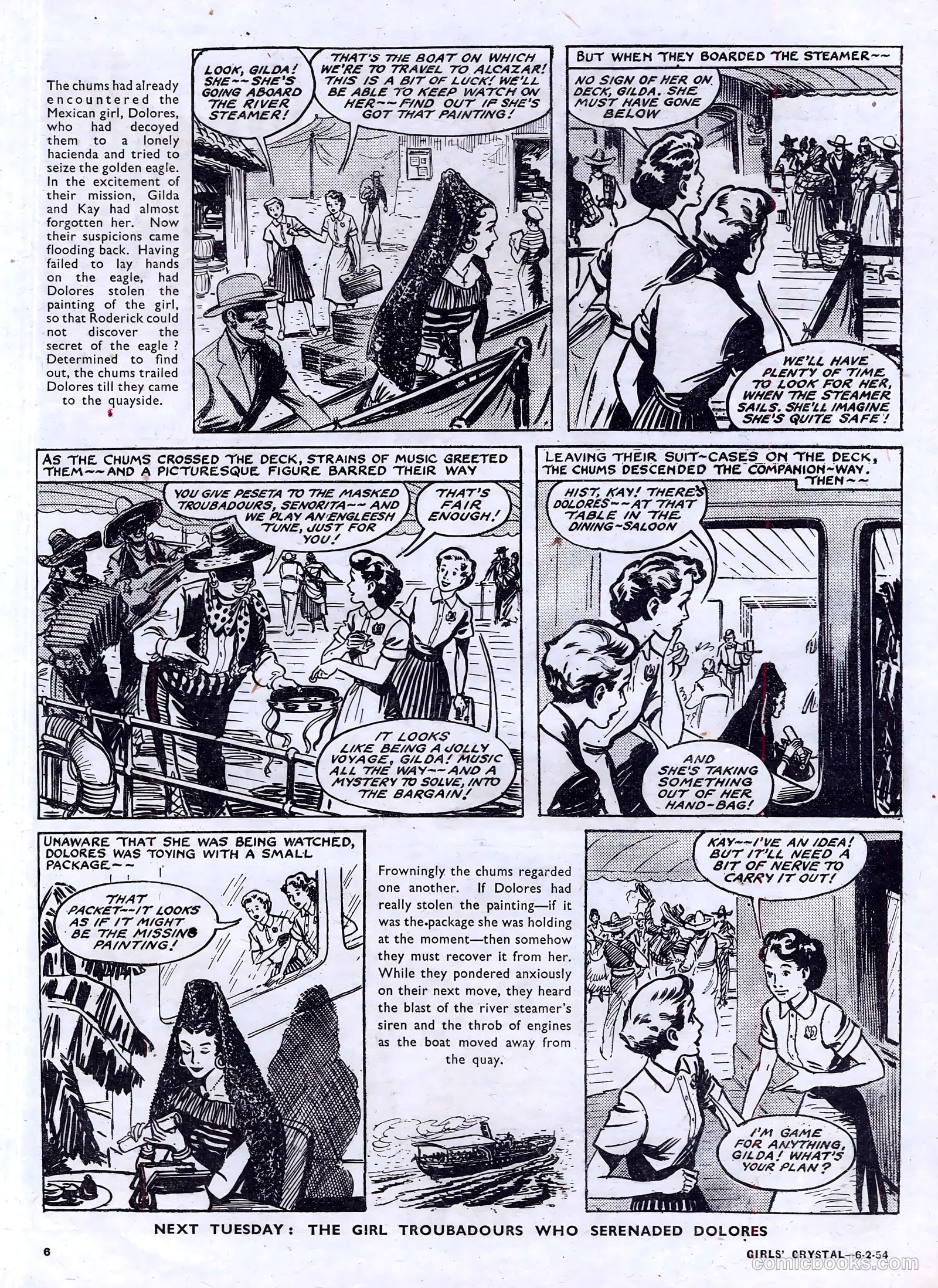 Girls' Crystal #955 (1954) — page 6 of 20