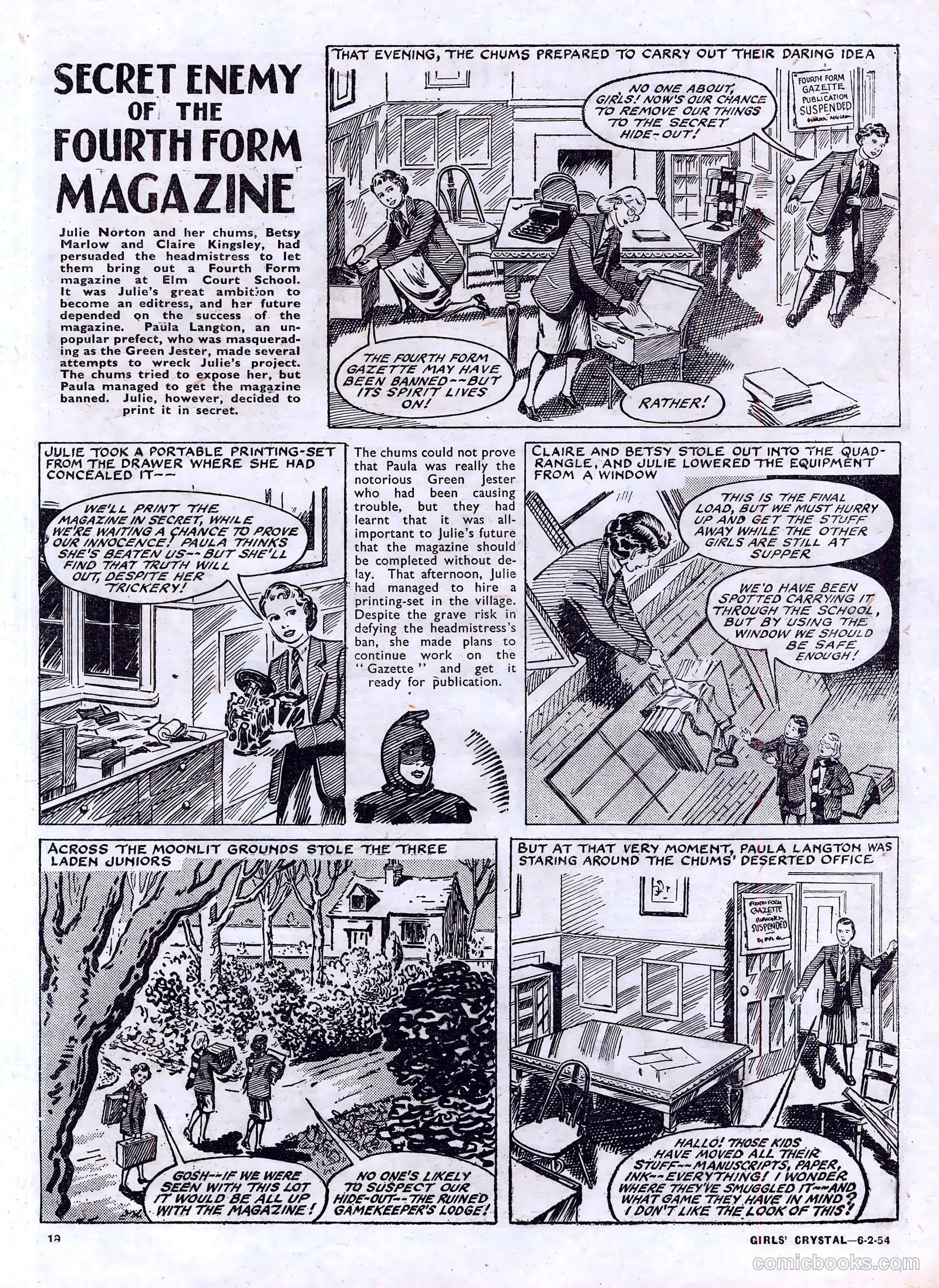 Girls' Crystal #955 (1954) — page 10 of 20