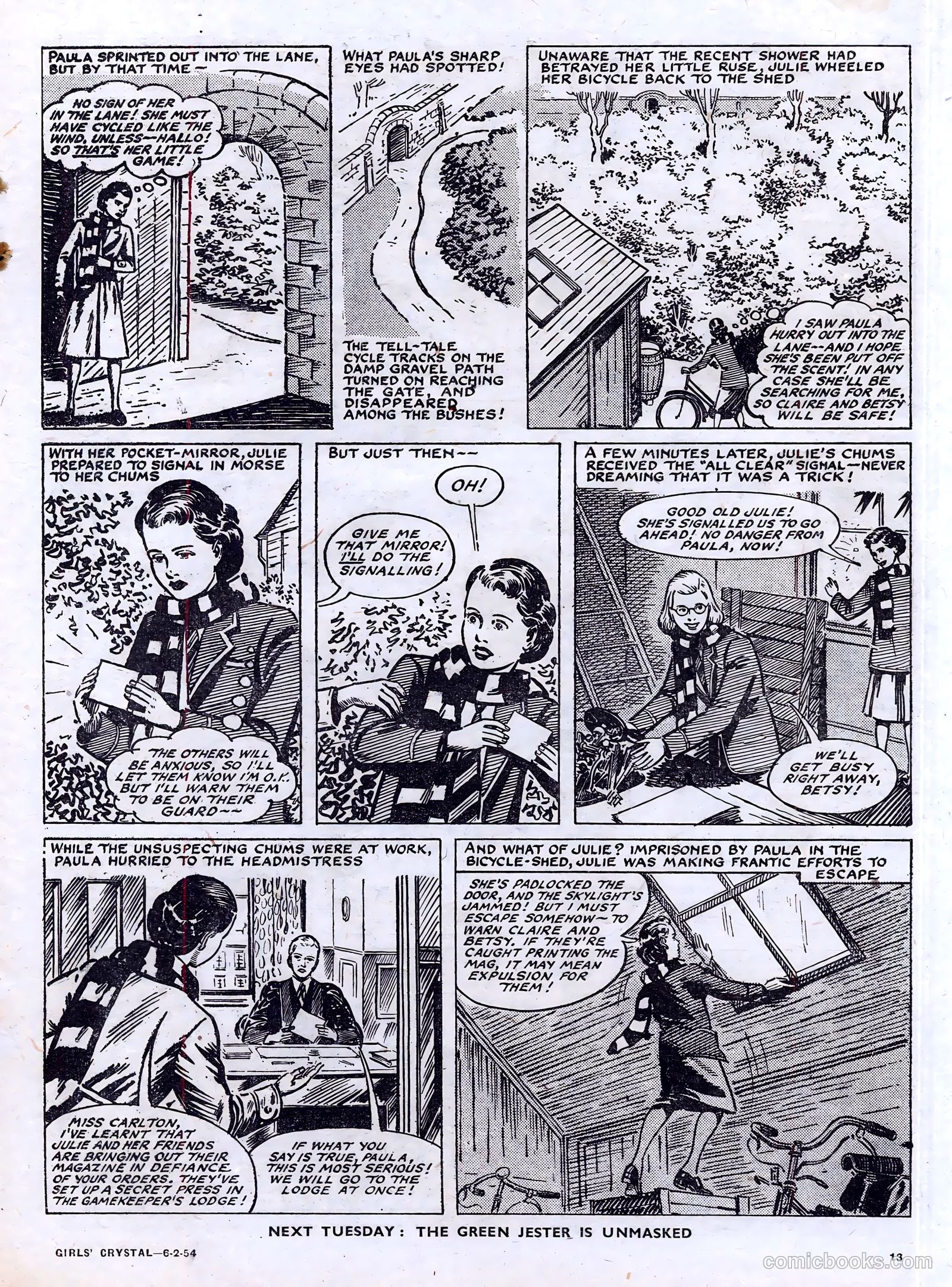 Girls' Crystal #955 (1954) — page 13 of 20