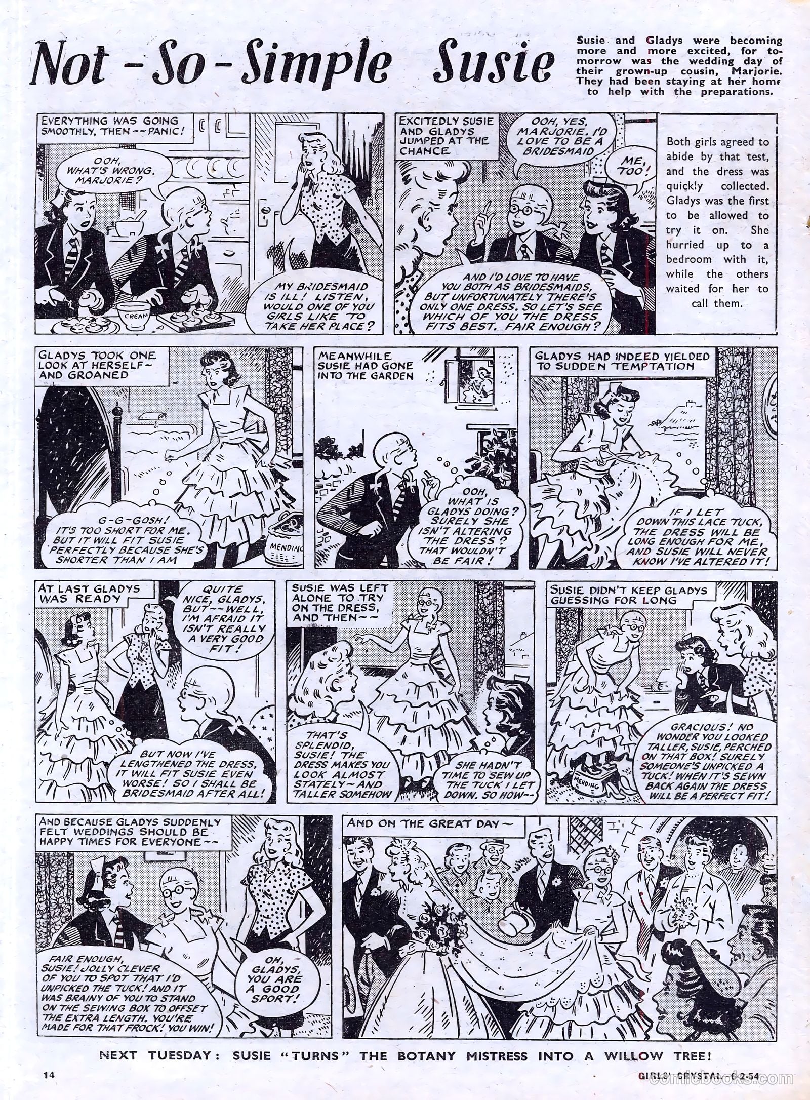 Girls' Crystal #955 (1954) — page 14 of 20