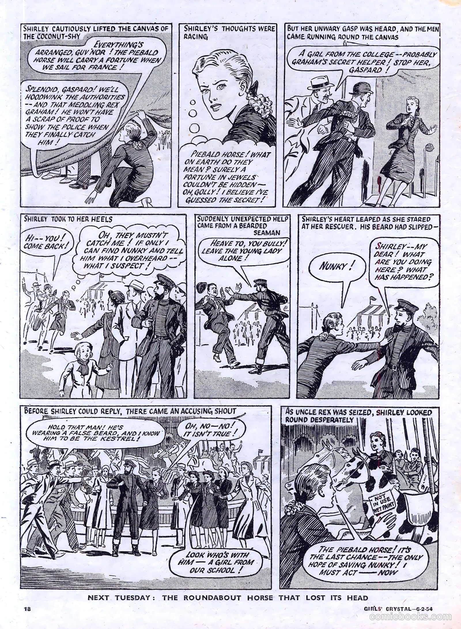 Girls' Crystal #955 (1954) — page 18 of 20