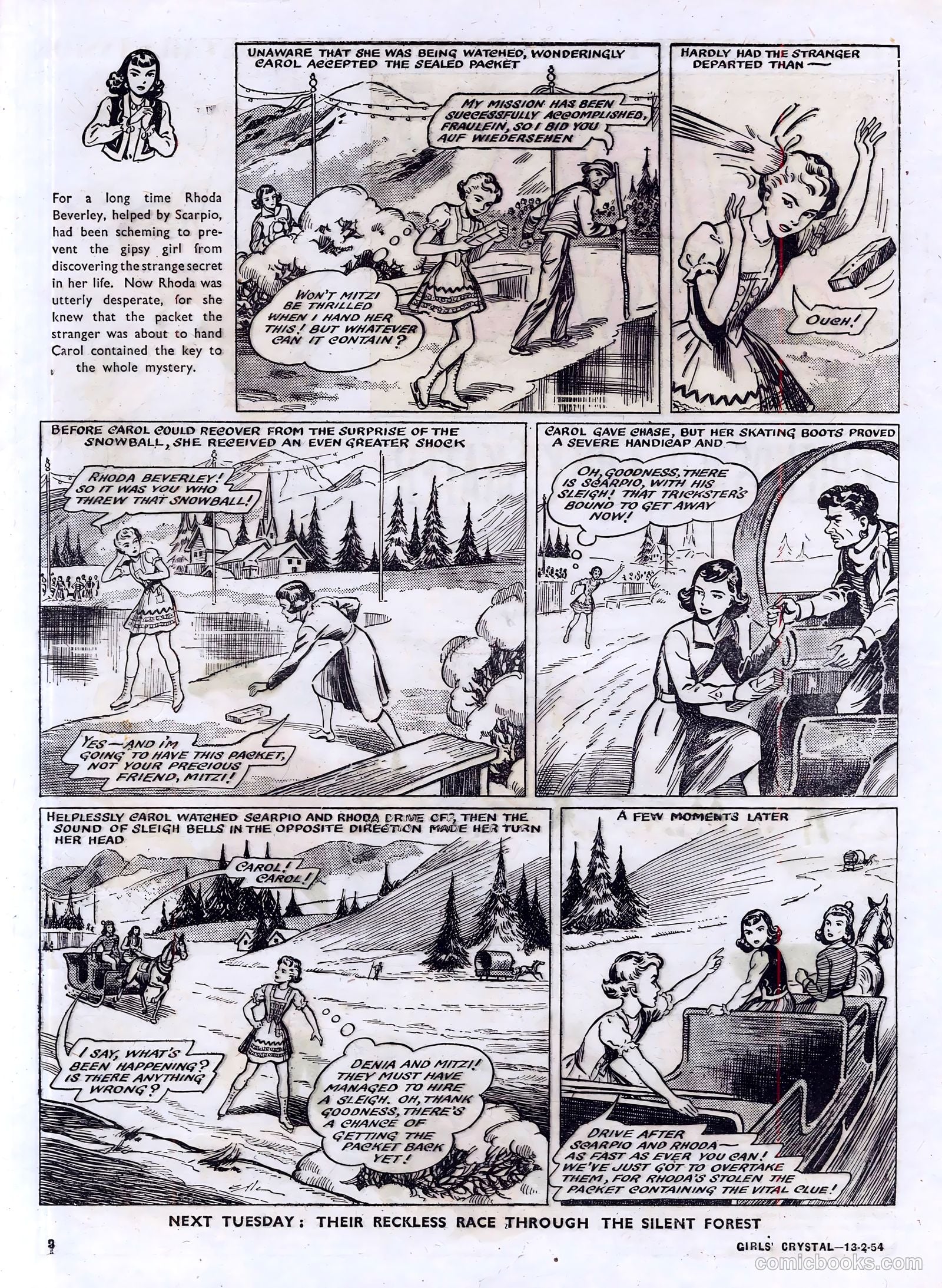 Girls' Crystal #956 (1954) — page 2 of 20