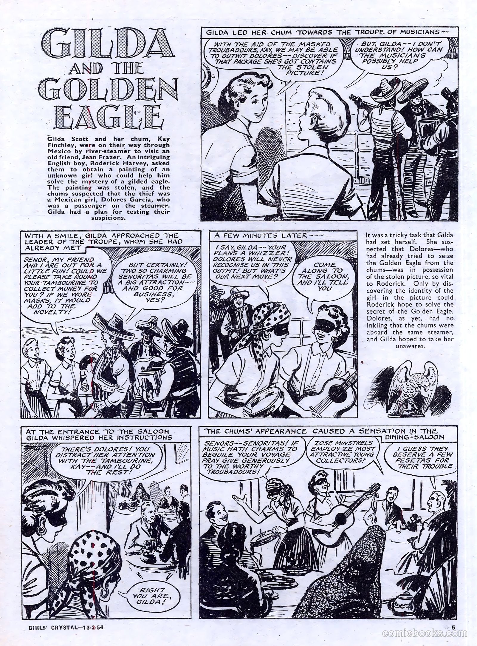 Girls' Crystal #956 (1954) — page 5 of 20