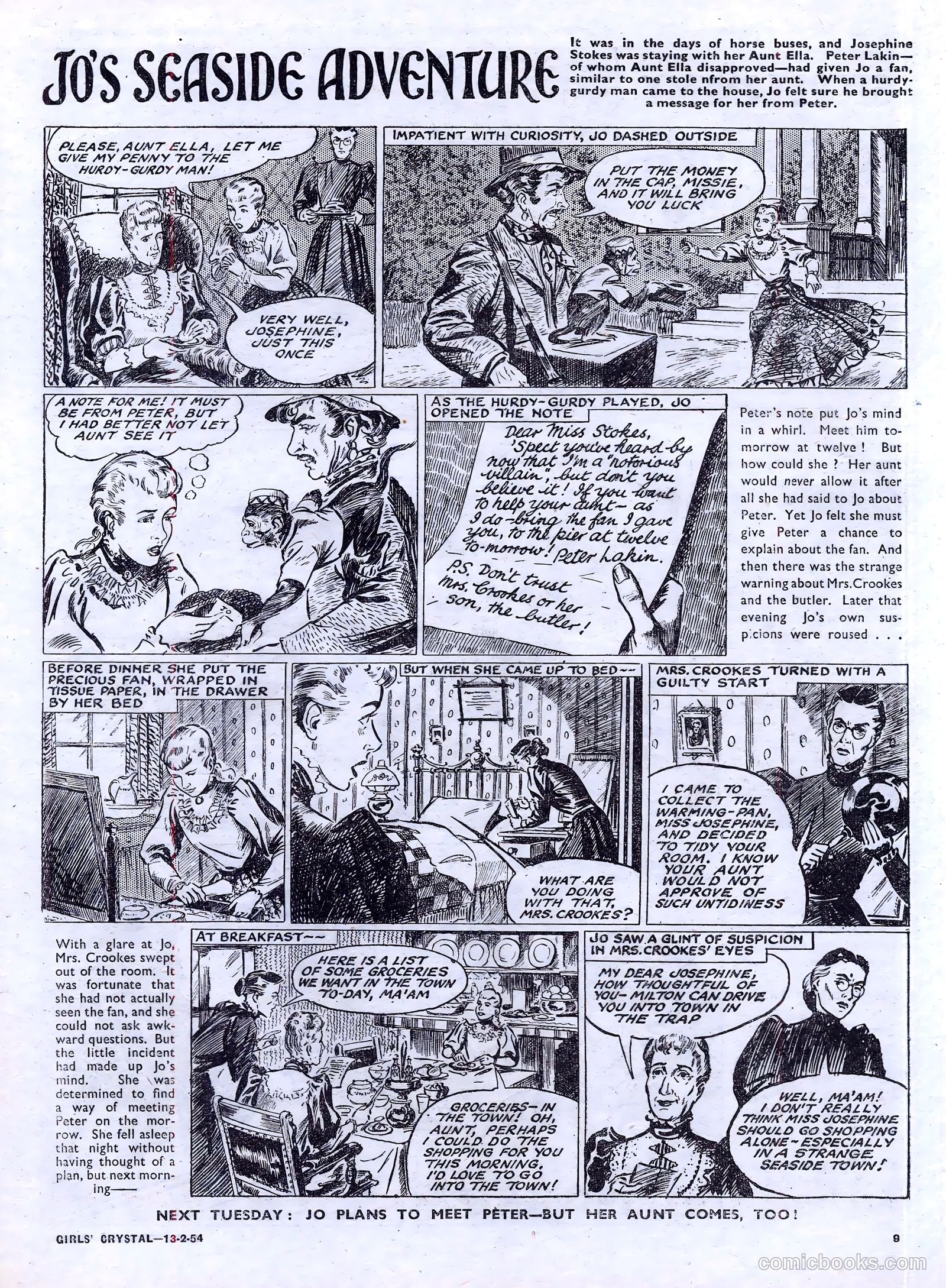 Girls' Crystal #956 (1954) — page 9 of 20