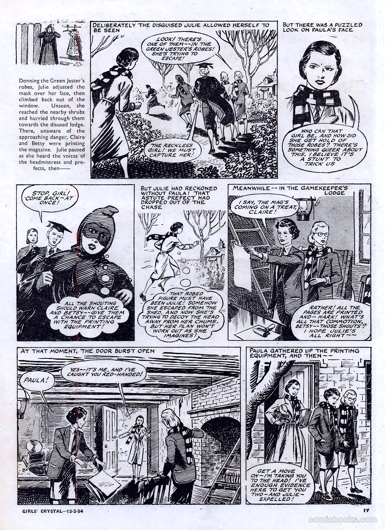 Girls' Crystal #956 (1954) — page 11 of 20