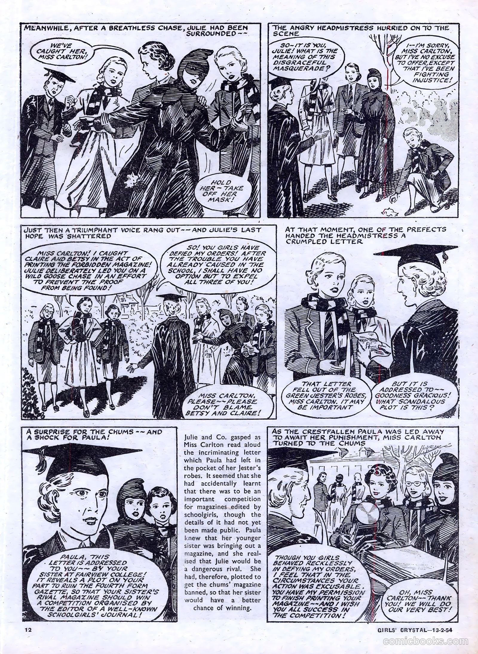 Girls' Crystal #956 (1954) — page 12 of 20