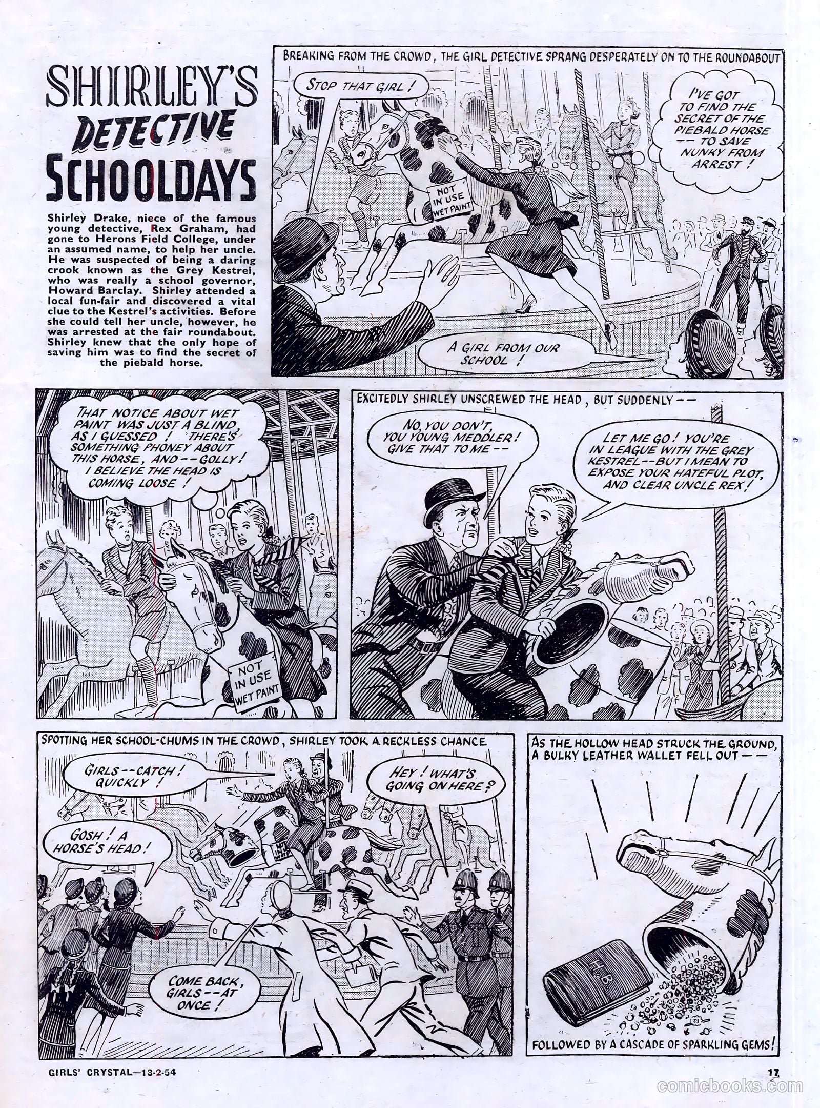 Girls' Crystal #956 (1954) — page 17 of 20