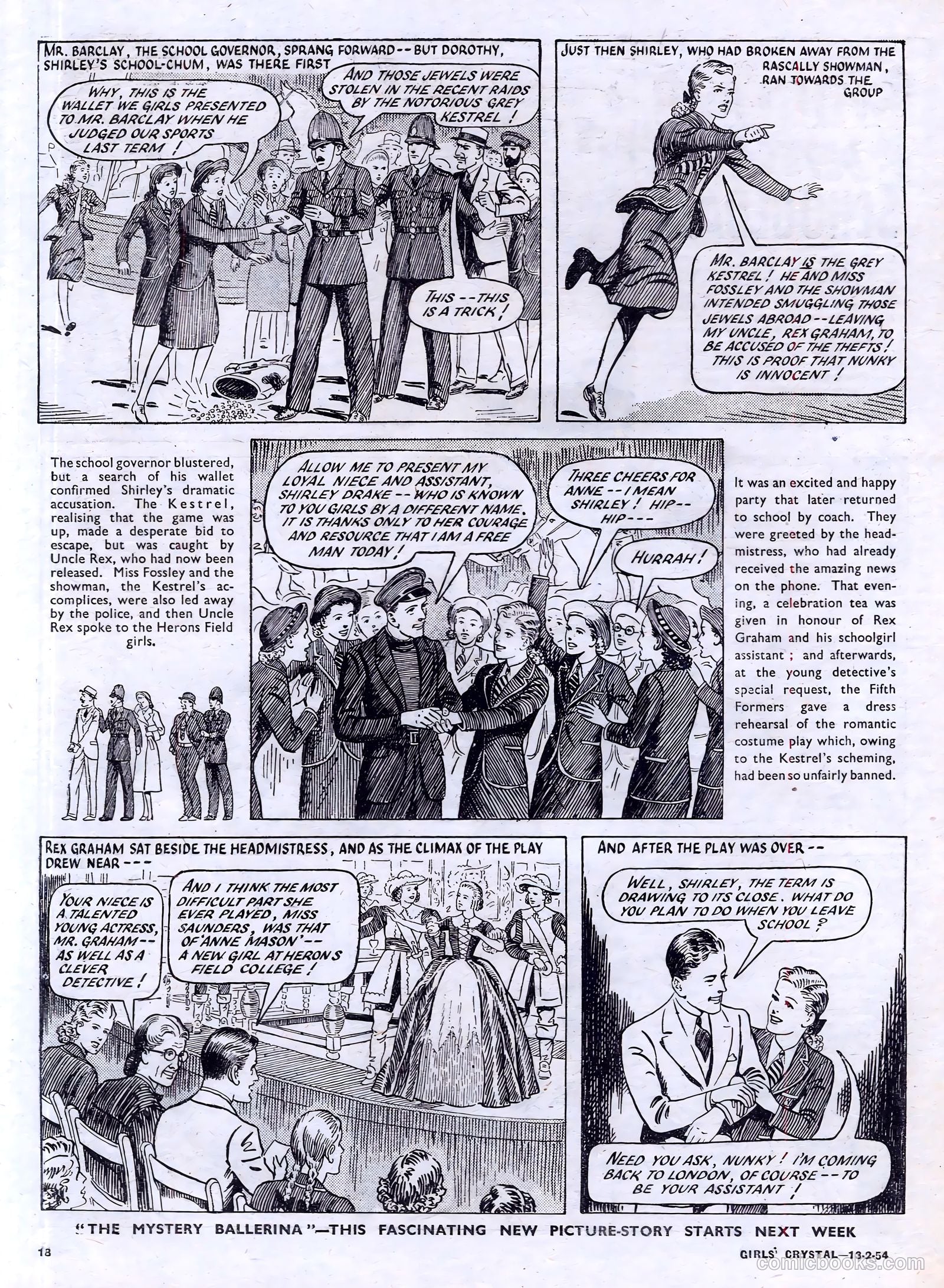 Girls' Crystal #956 (1954) — page 18 of 20