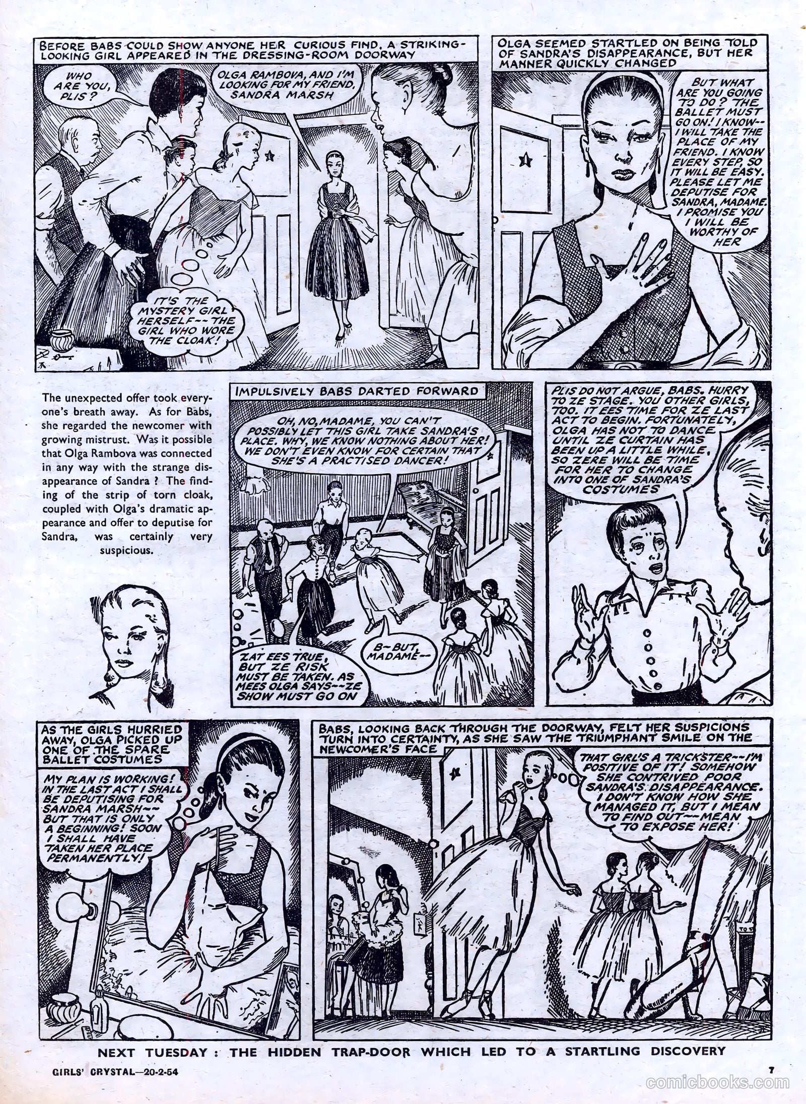Girls' Crystal #957 (1954) — page 7 of 24