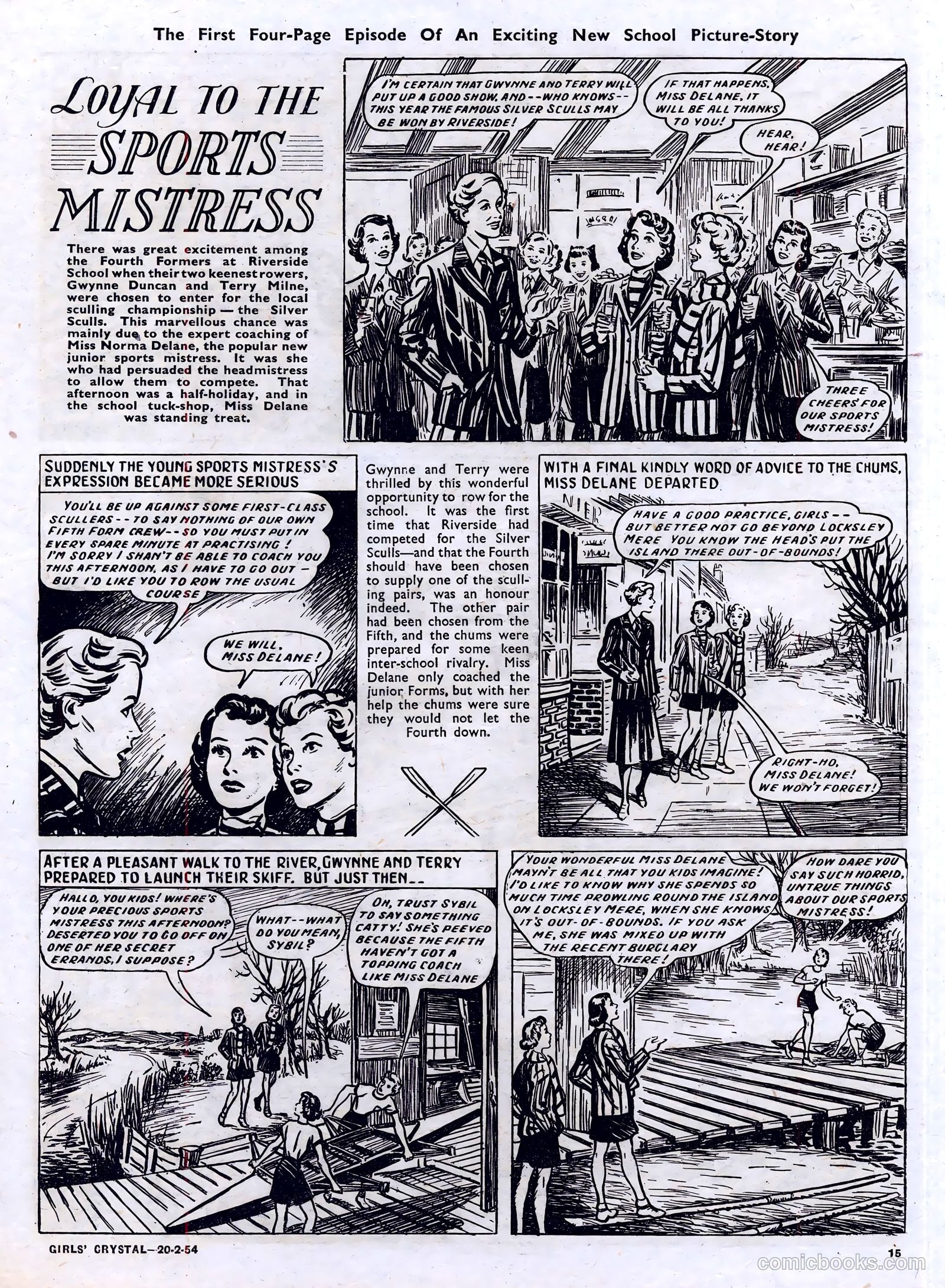 Girls' Crystal #957 (1954) — page 15 of 24
