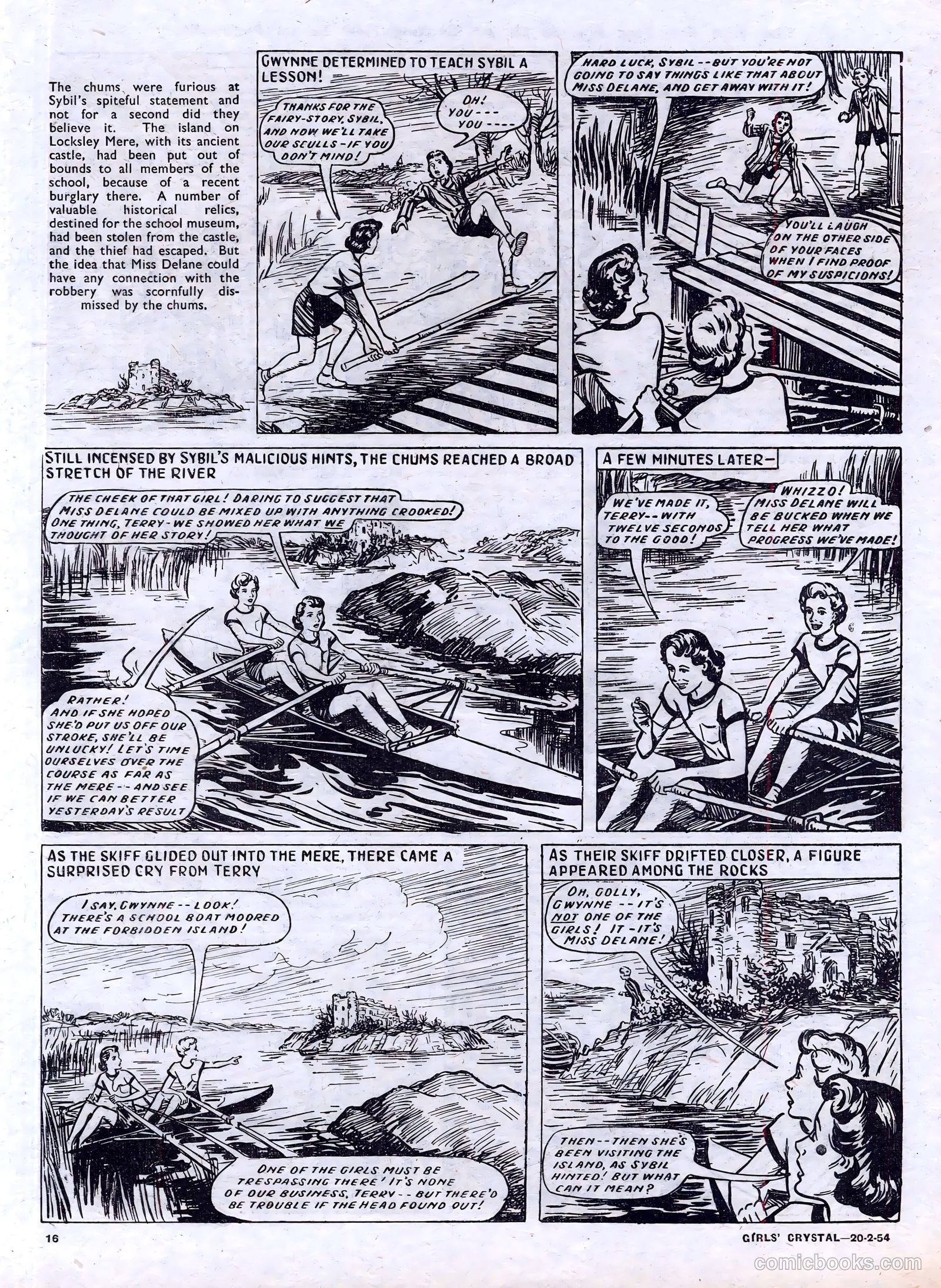 Girls' Crystal #957 (1954) — page 16 of 24
