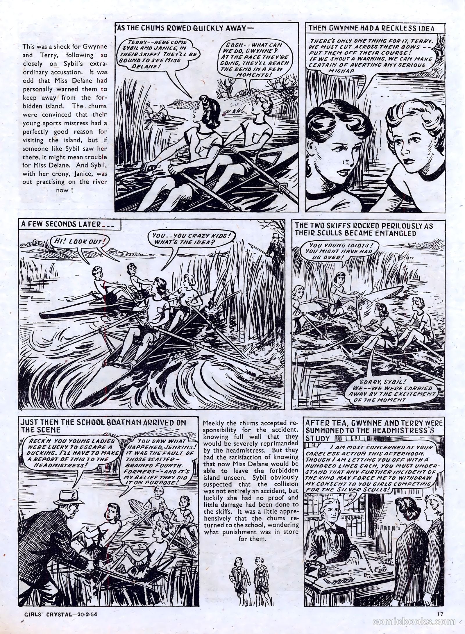 Girls' Crystal #957 (1954) — page 17 of 24
