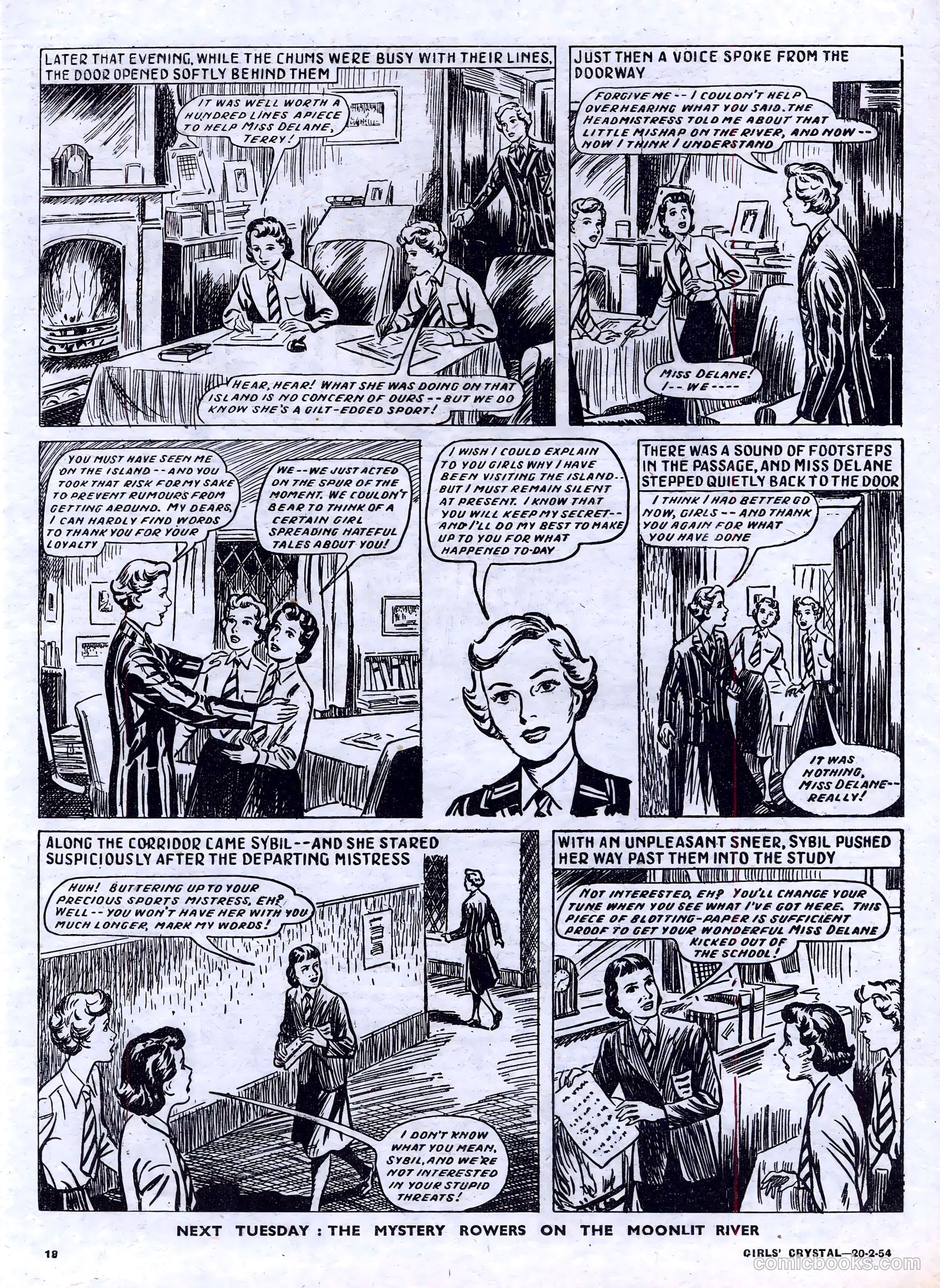Girls' Crystal #957 (1954) — page 18 of 24