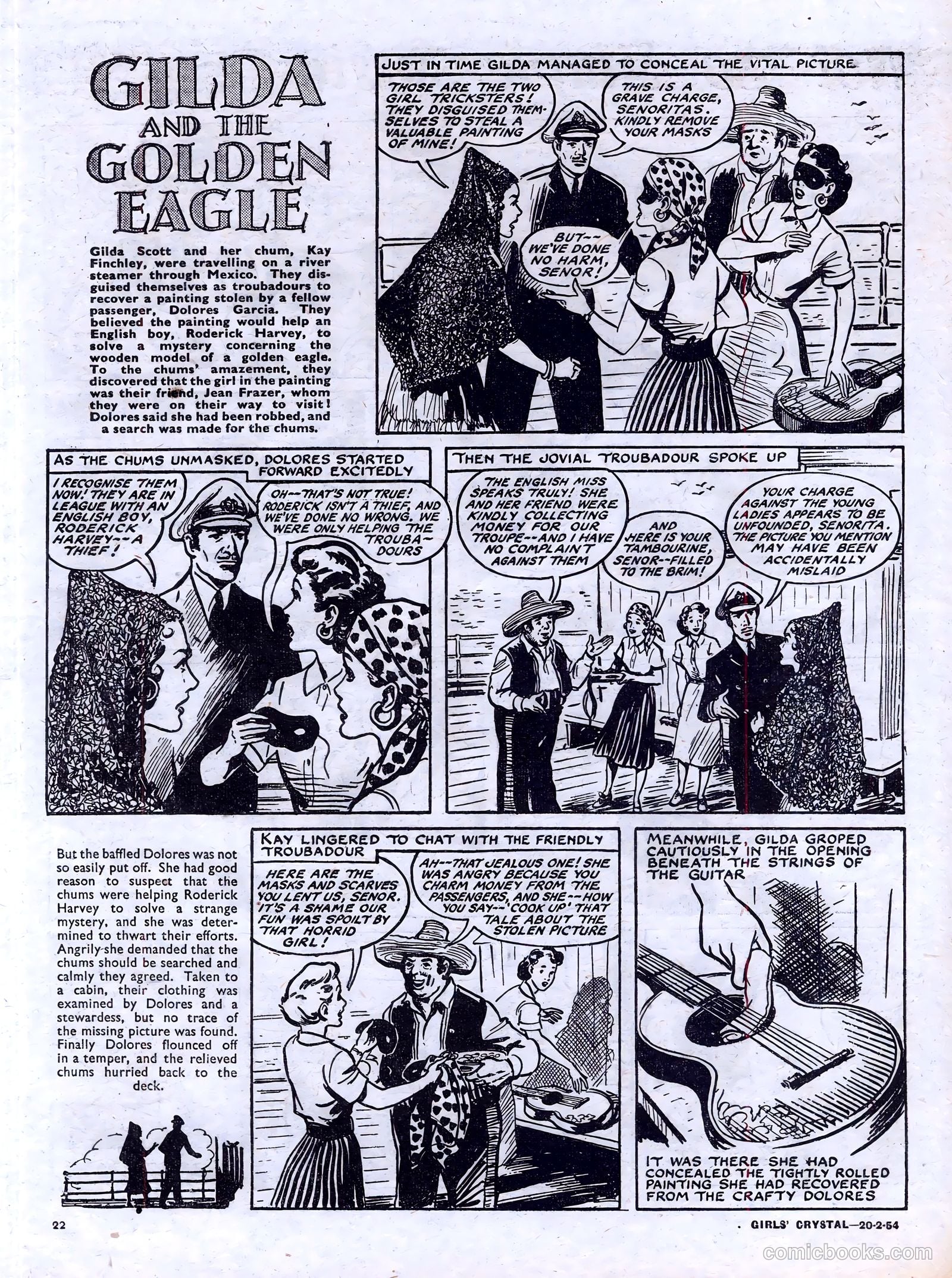 Girls' Crystal #957 (1954) — page 22 of 24