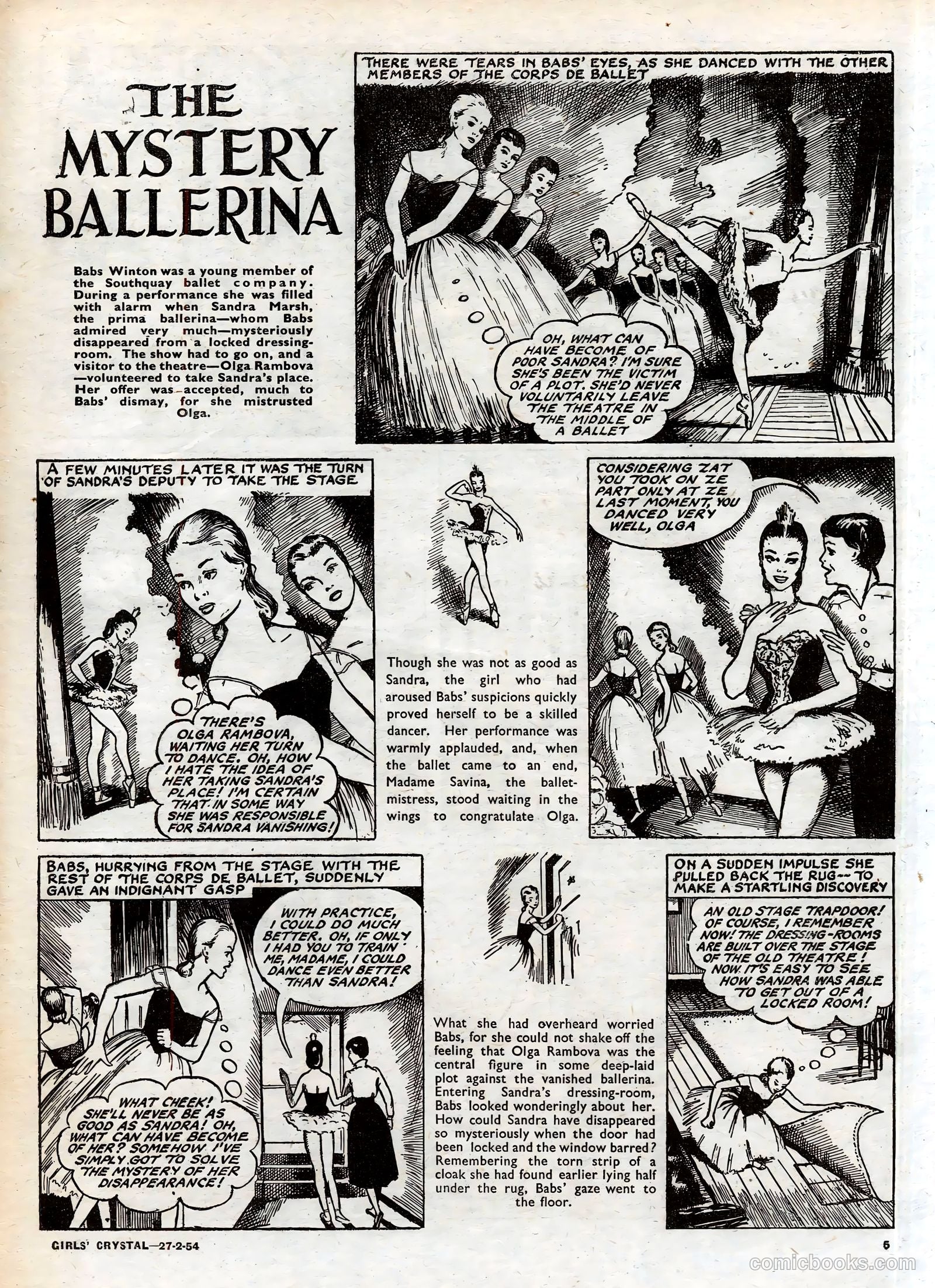 Girls' Crystal #958 (1954) — page 5 of 20