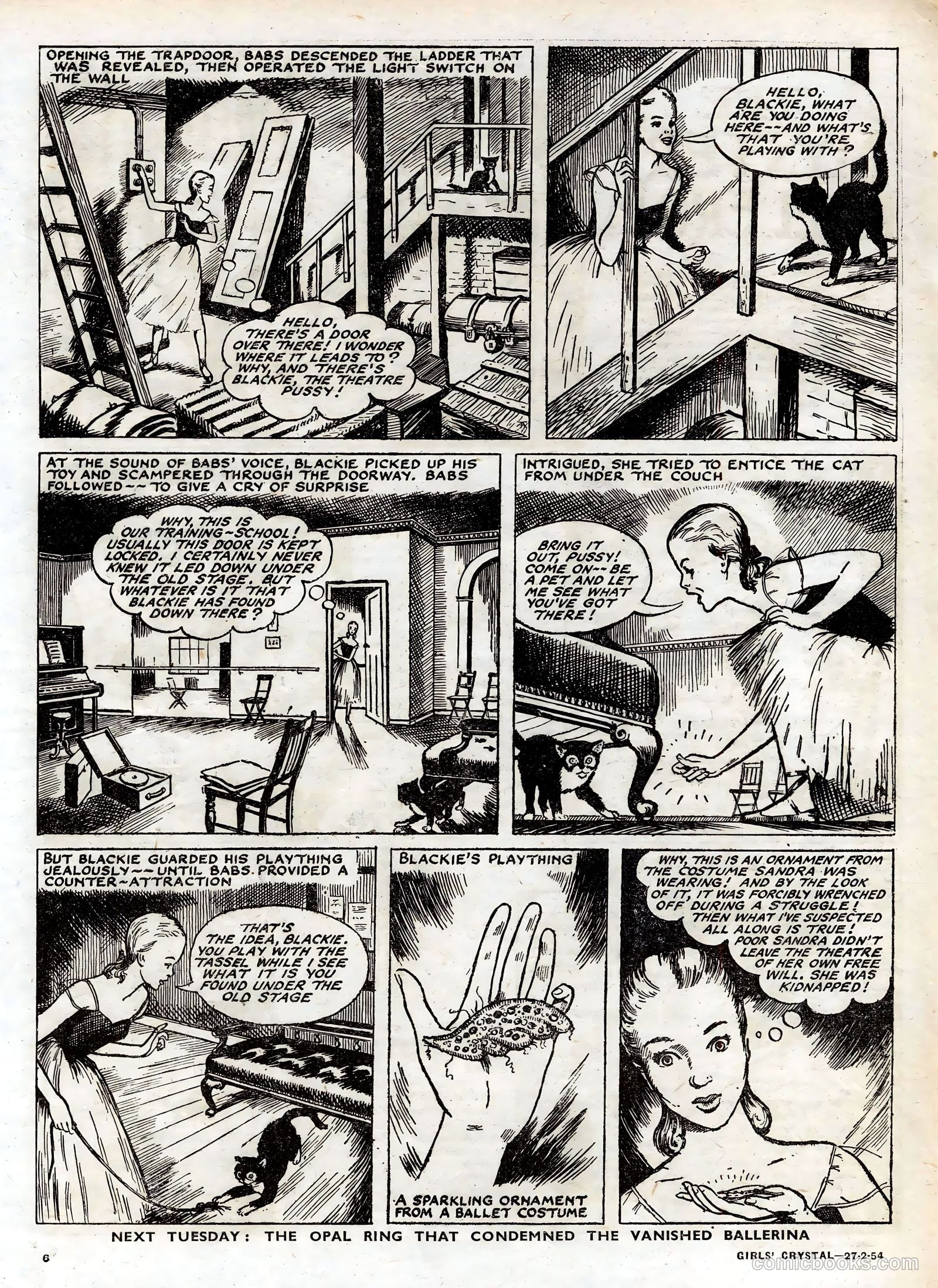Girls' Crystal #958 (1954) — page 6 of 20