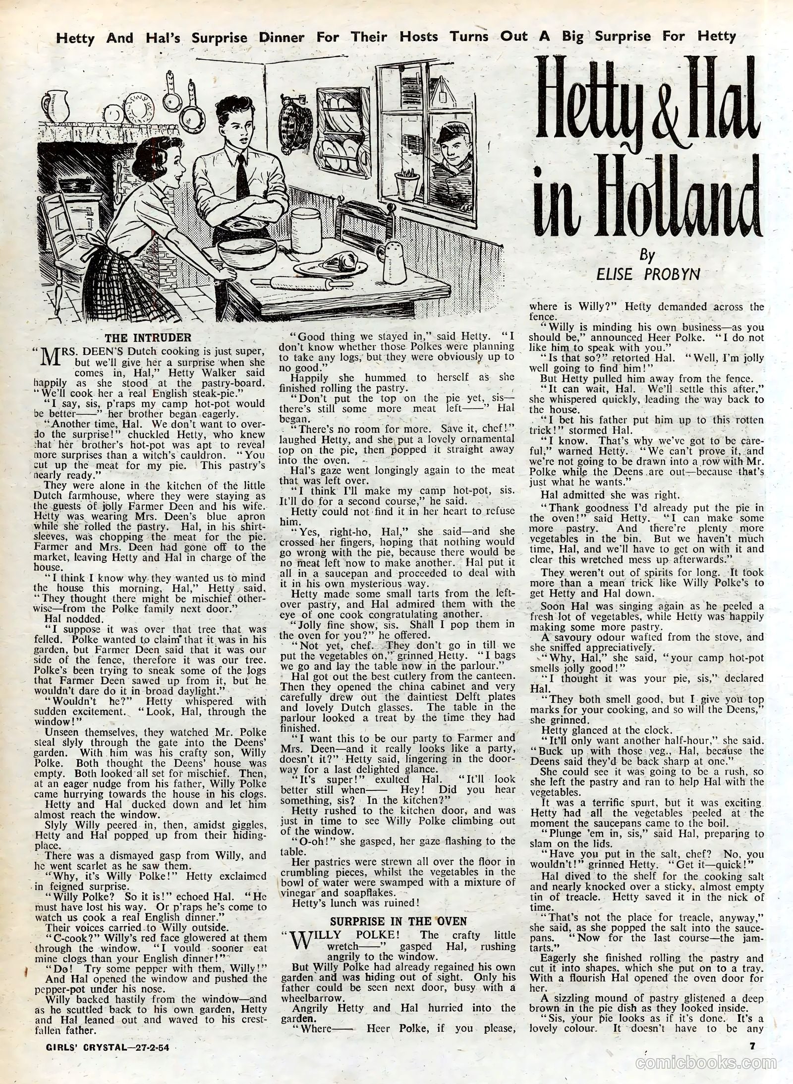 Girls' Crystal #958 (1954) — page 7 of 20