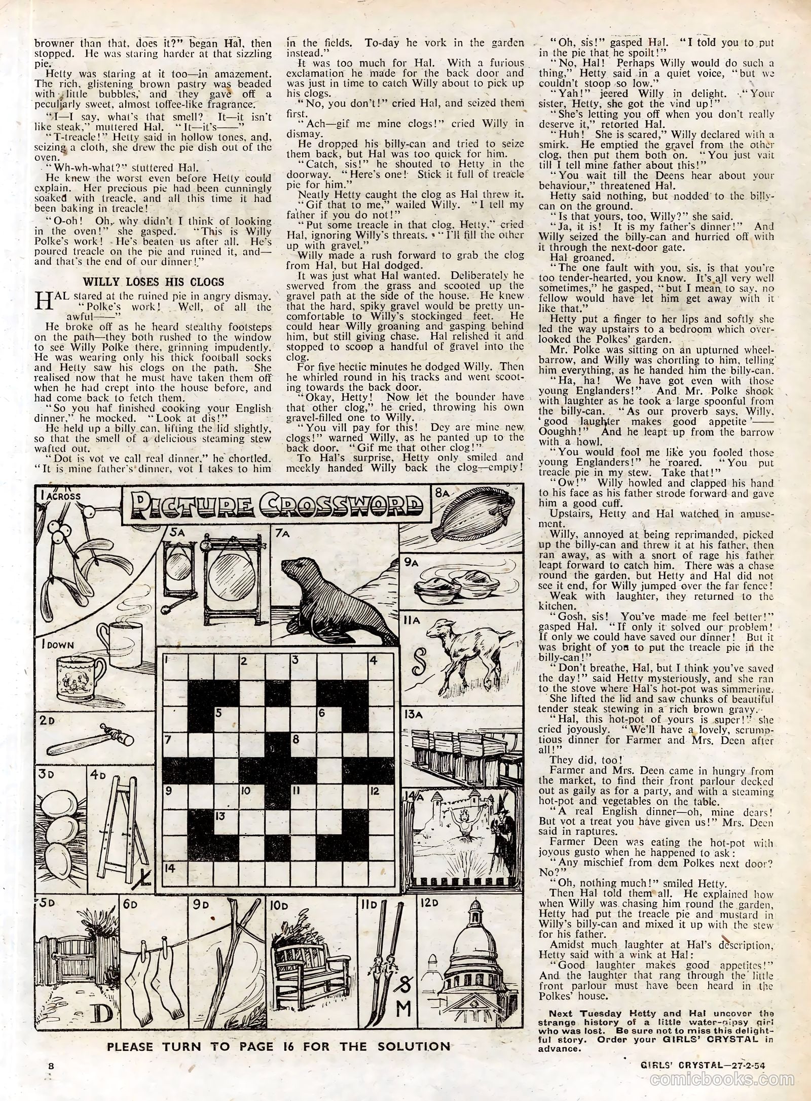 Girls' Crystal #958 (1954) — page 8 of 20