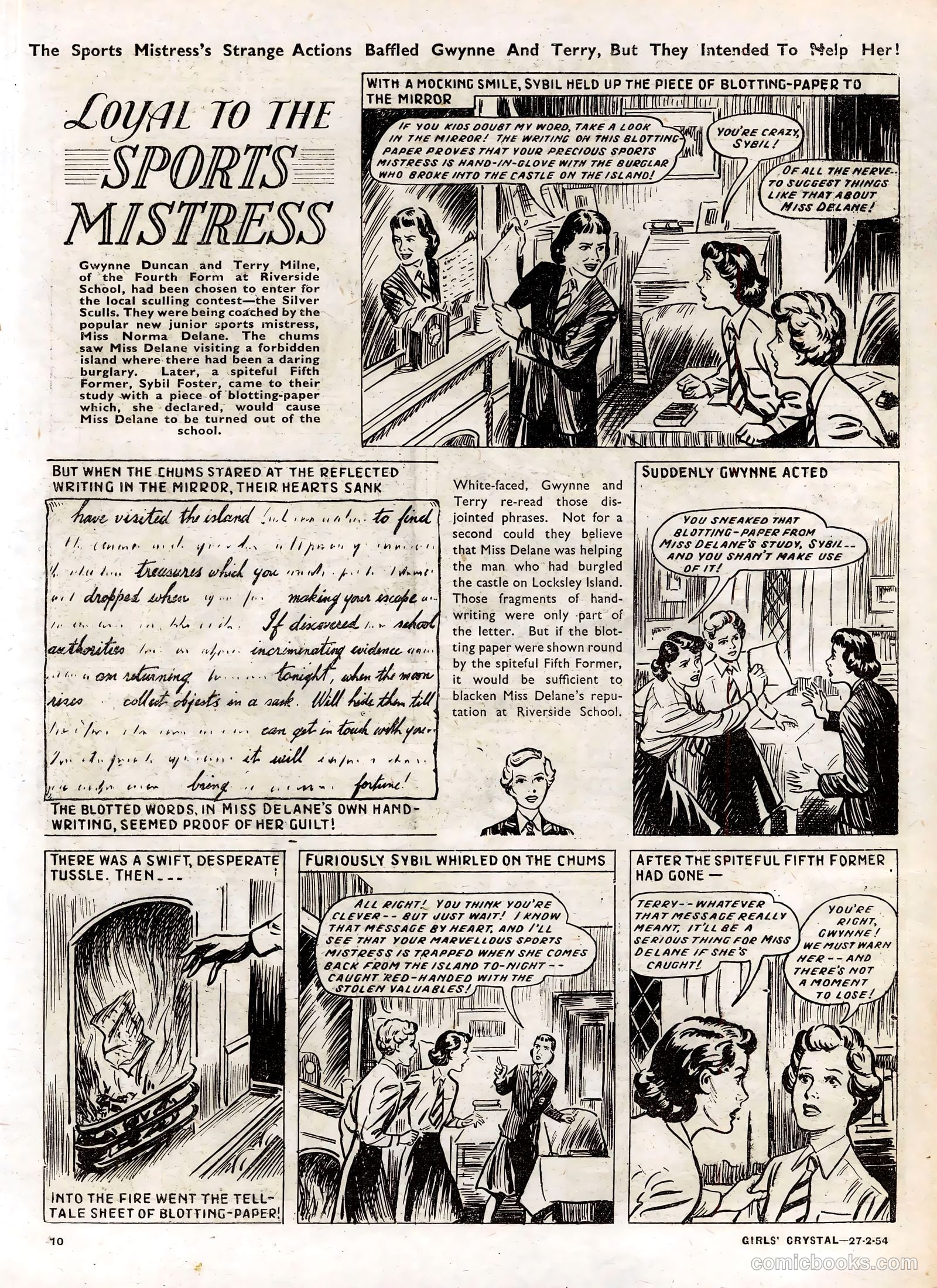 Girls' Crystal #958 (1954) — page 10 of 20