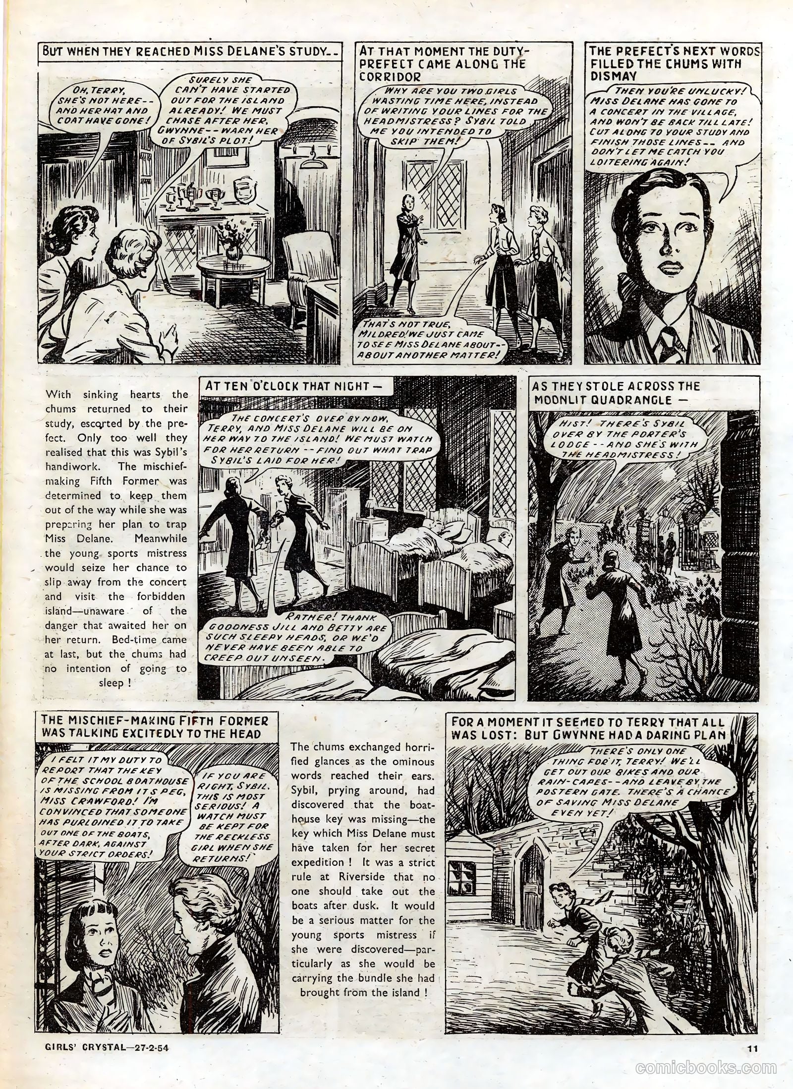 Girls' Crystal #958 (1954) — page 11 of 20