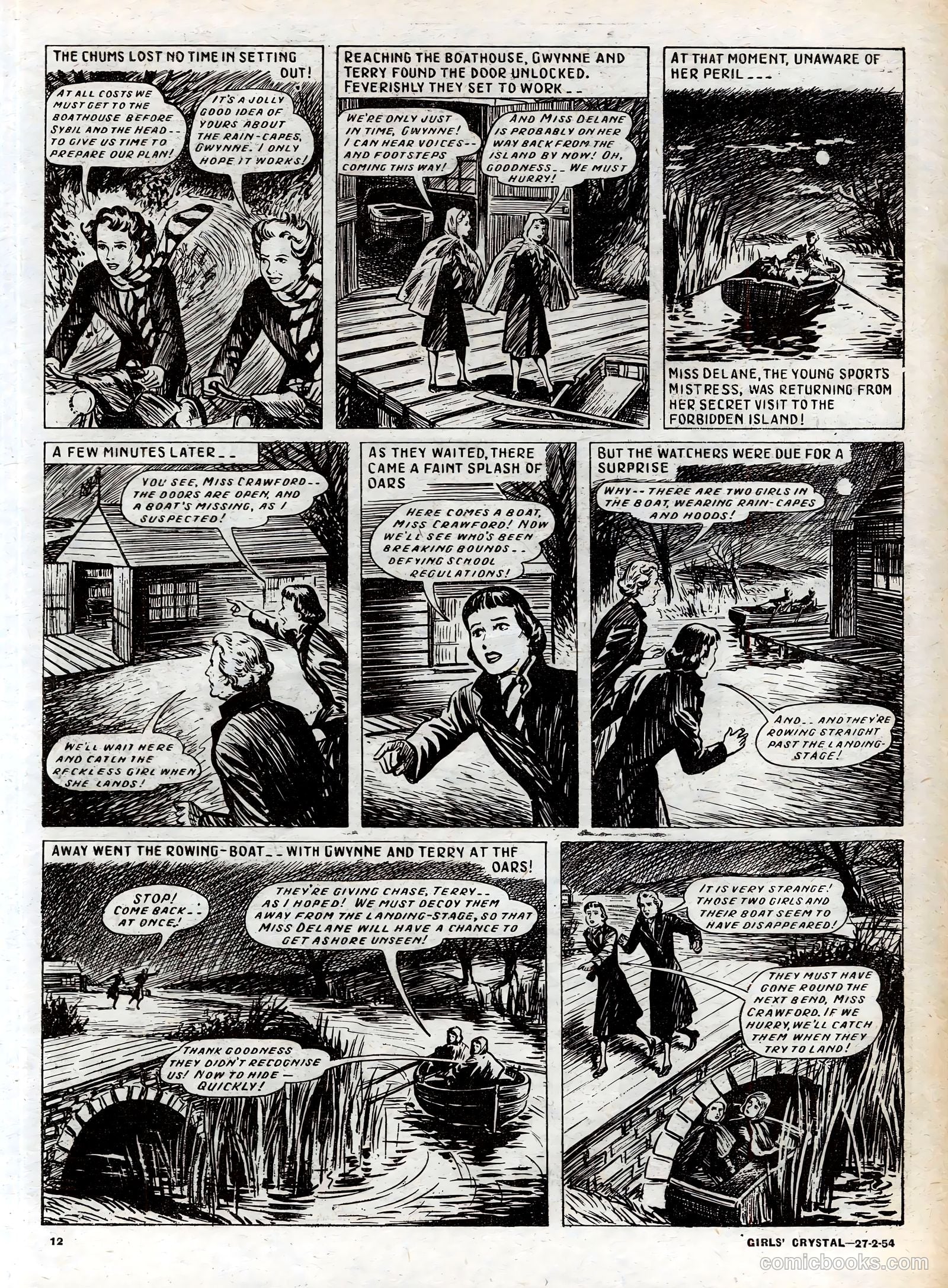 Girls' Crystal #958 (1954) — page 12 of 20