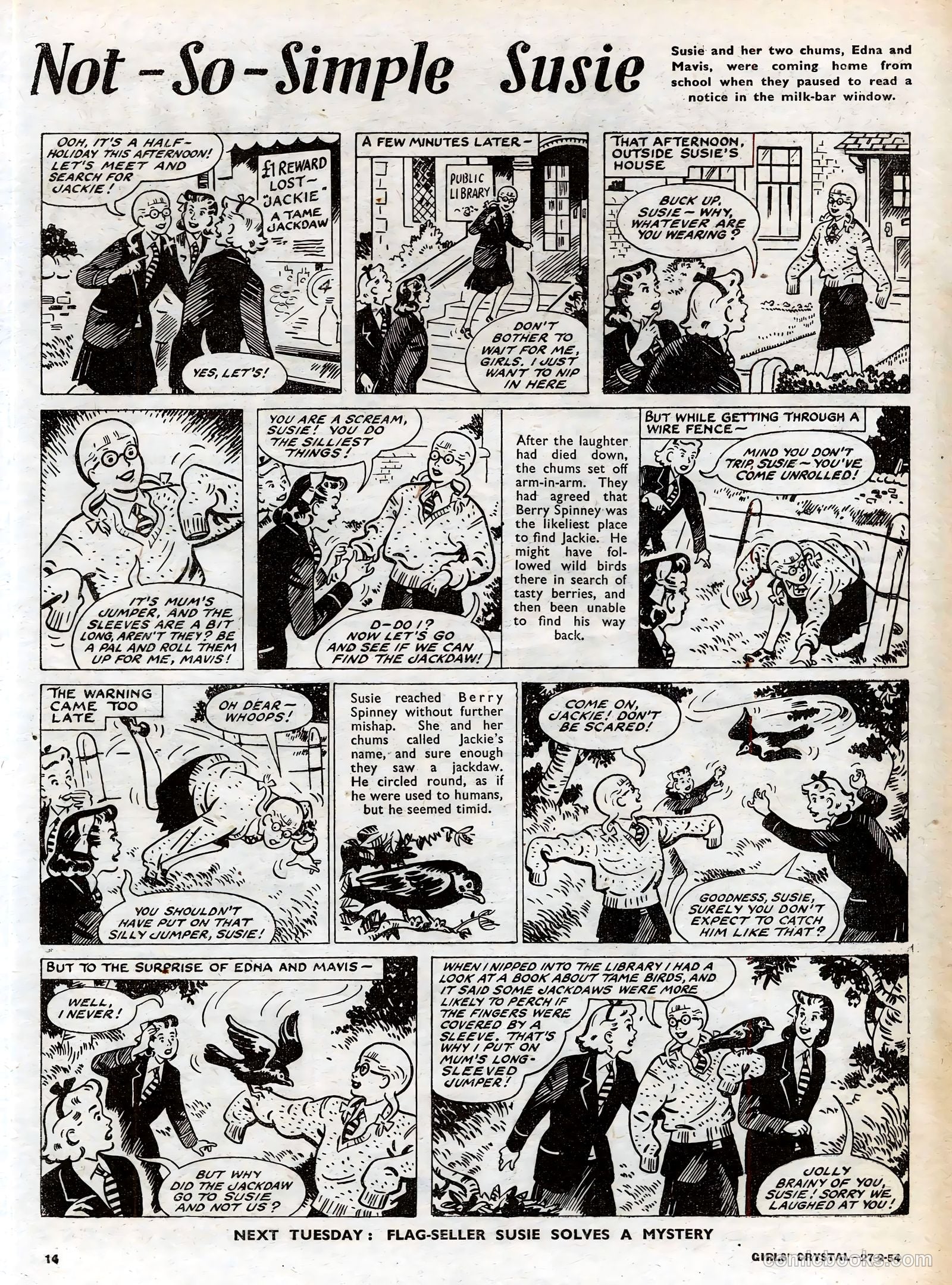 Girls' Crystal #958 (1954) — page 14 of 20