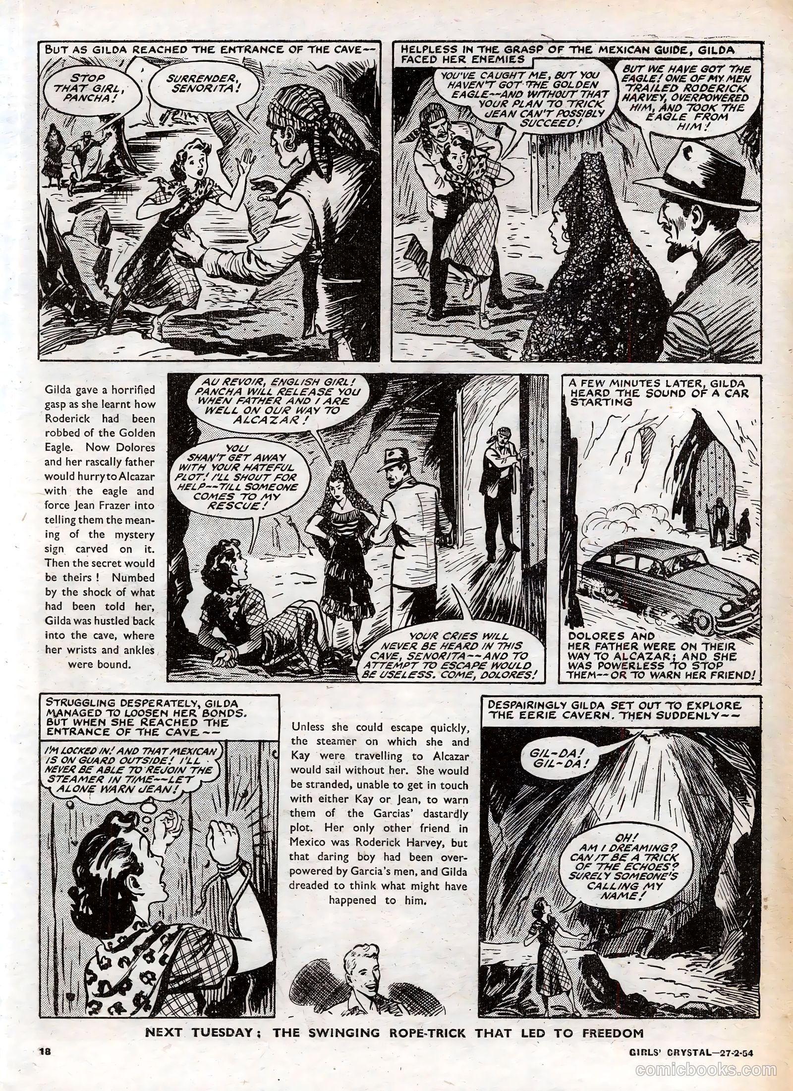Girls' Crystal #958 (1954) — page 18 of 20