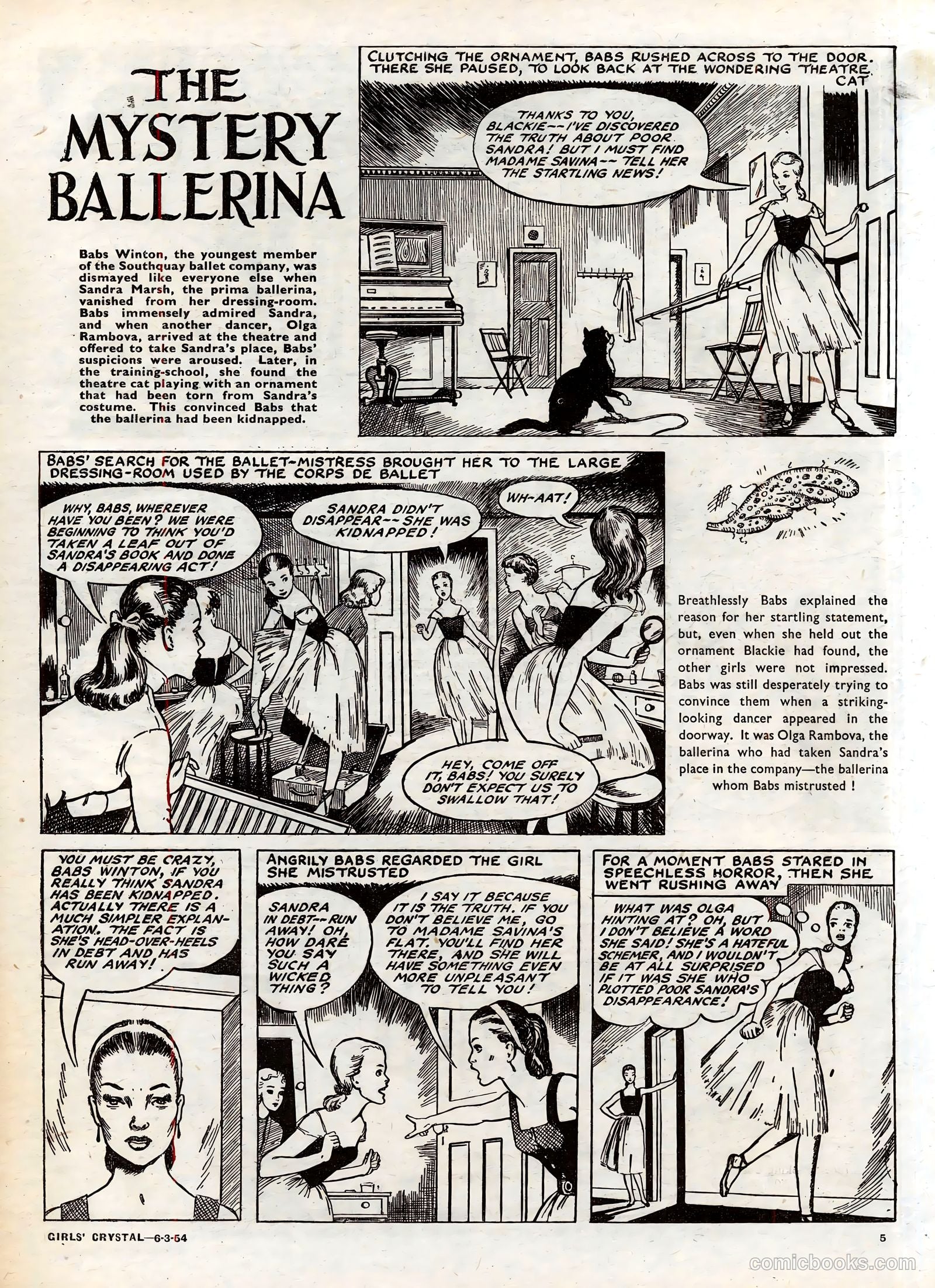 Girls' Crystal #959 (1954) — page 5 of 20