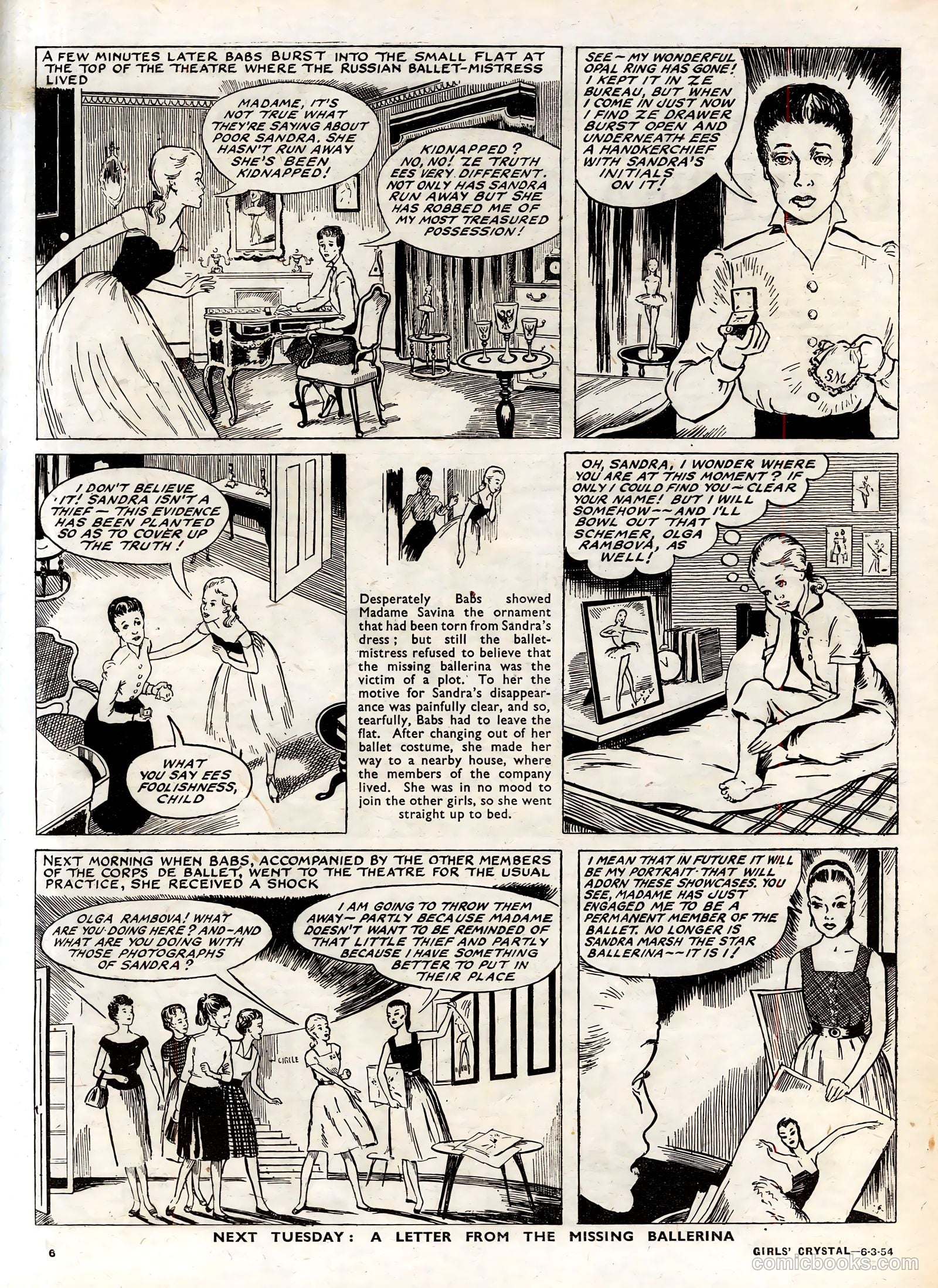 Girls' Crystal #959 (1954) — page 6 of 20