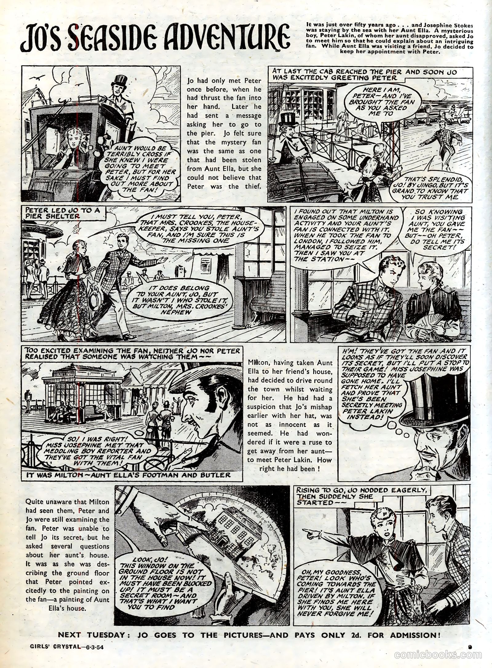 Girls' Crystal #959 (1954) — page 9 of 20