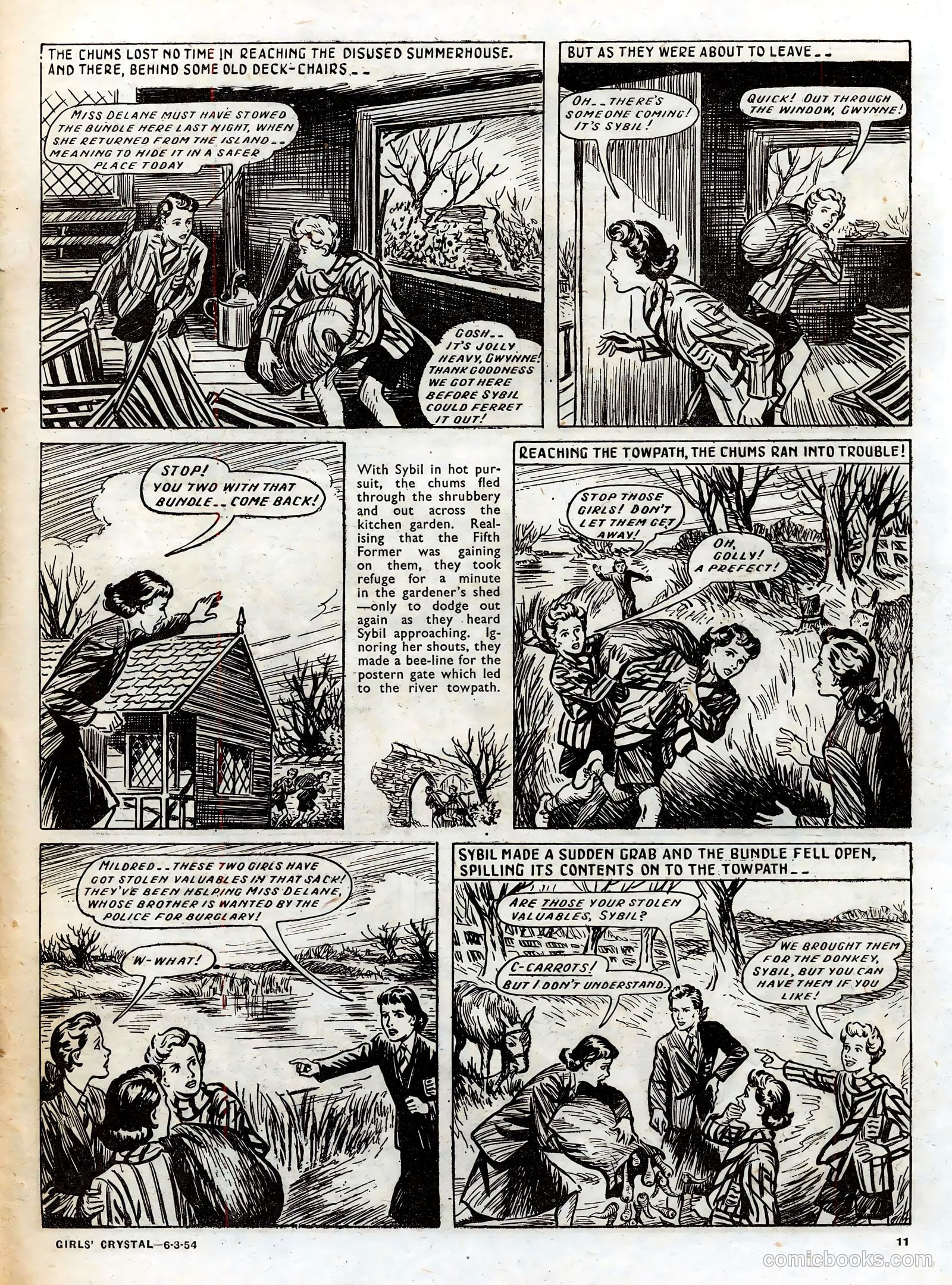Girls' Crystal #959 (1954) — page 11 of 20