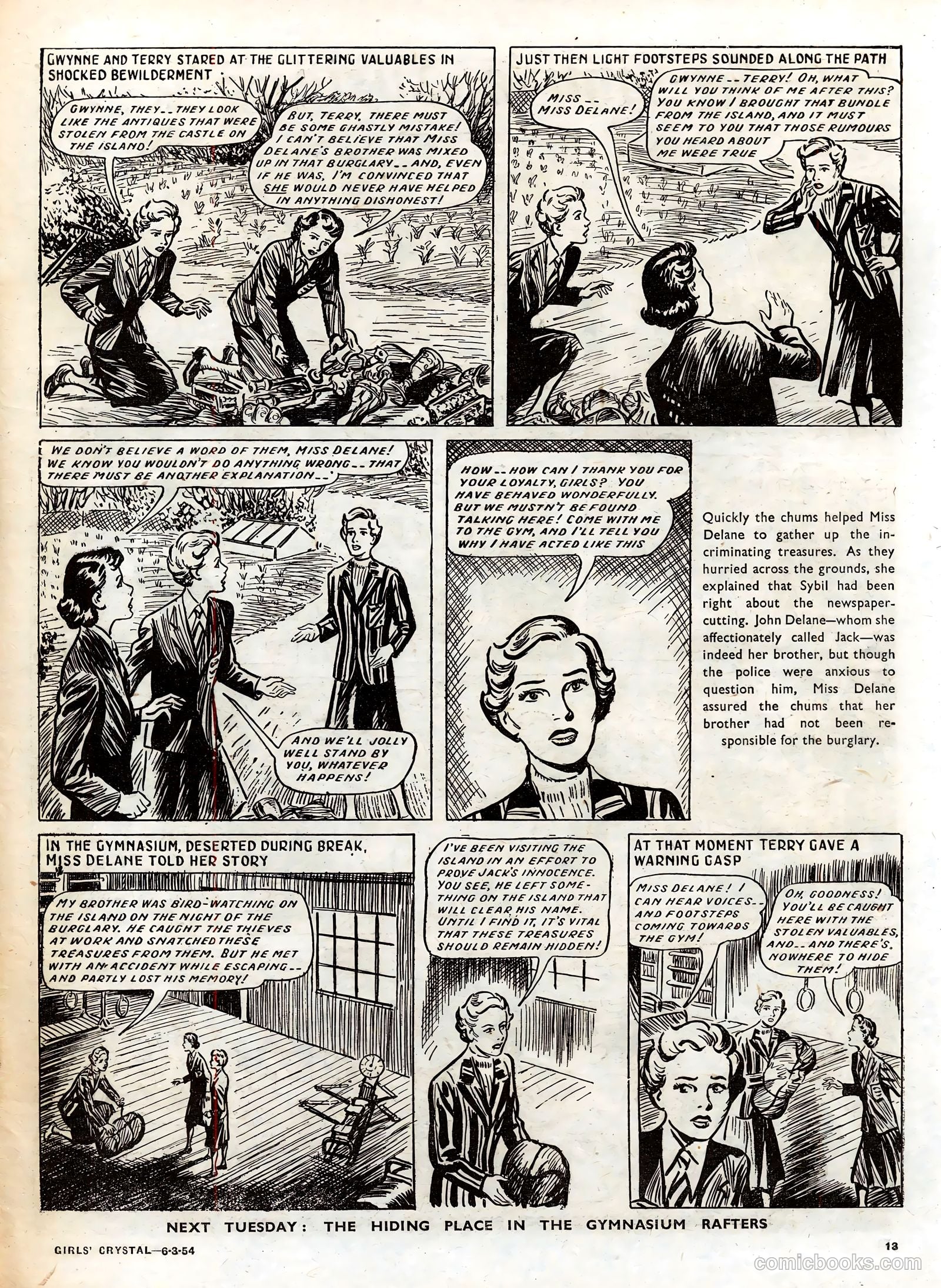 Girls' Crystal #959 (1954) — page 13 of 20