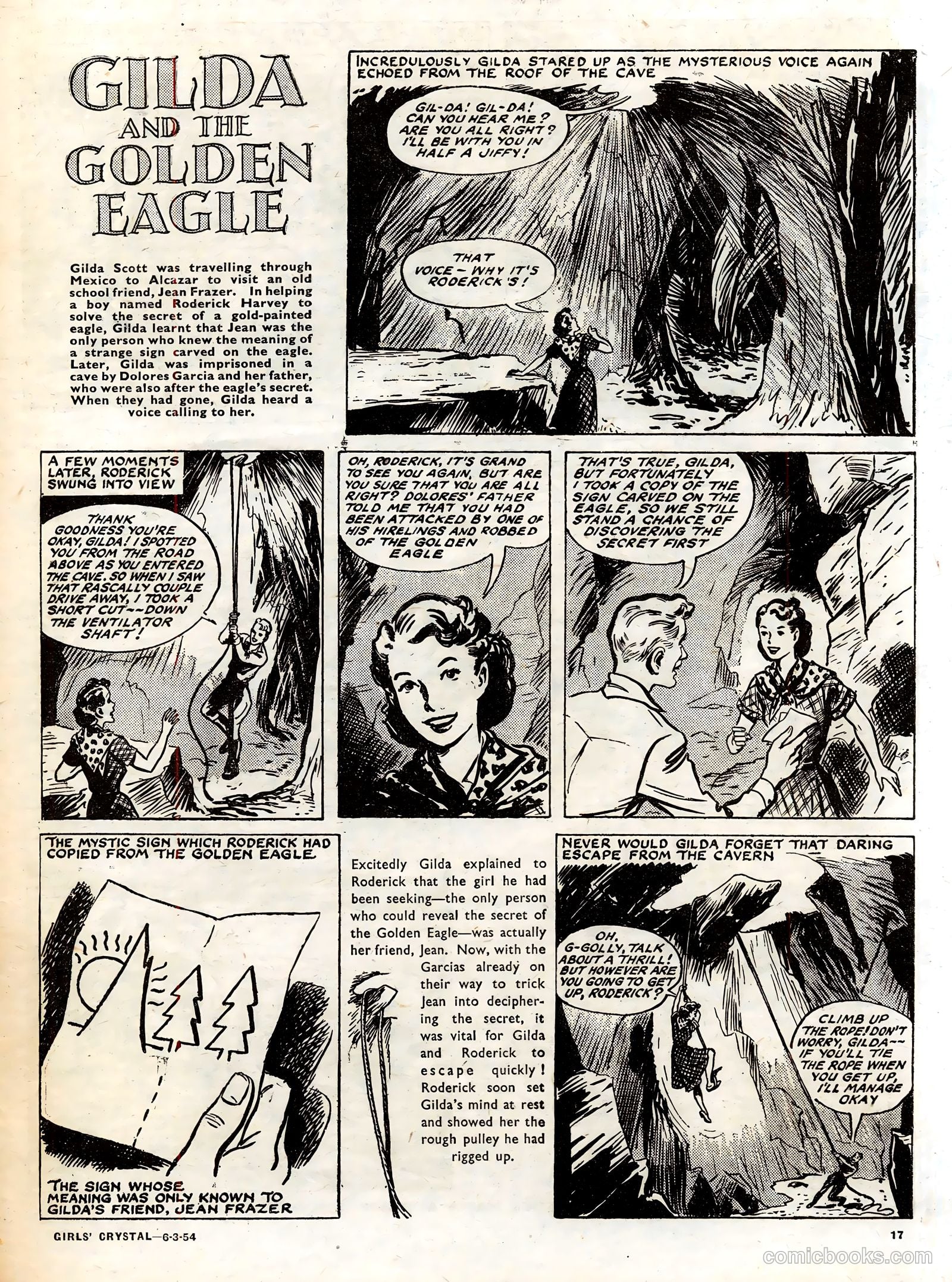 Girls' Crystal #959 (1954) — page 17 of 20