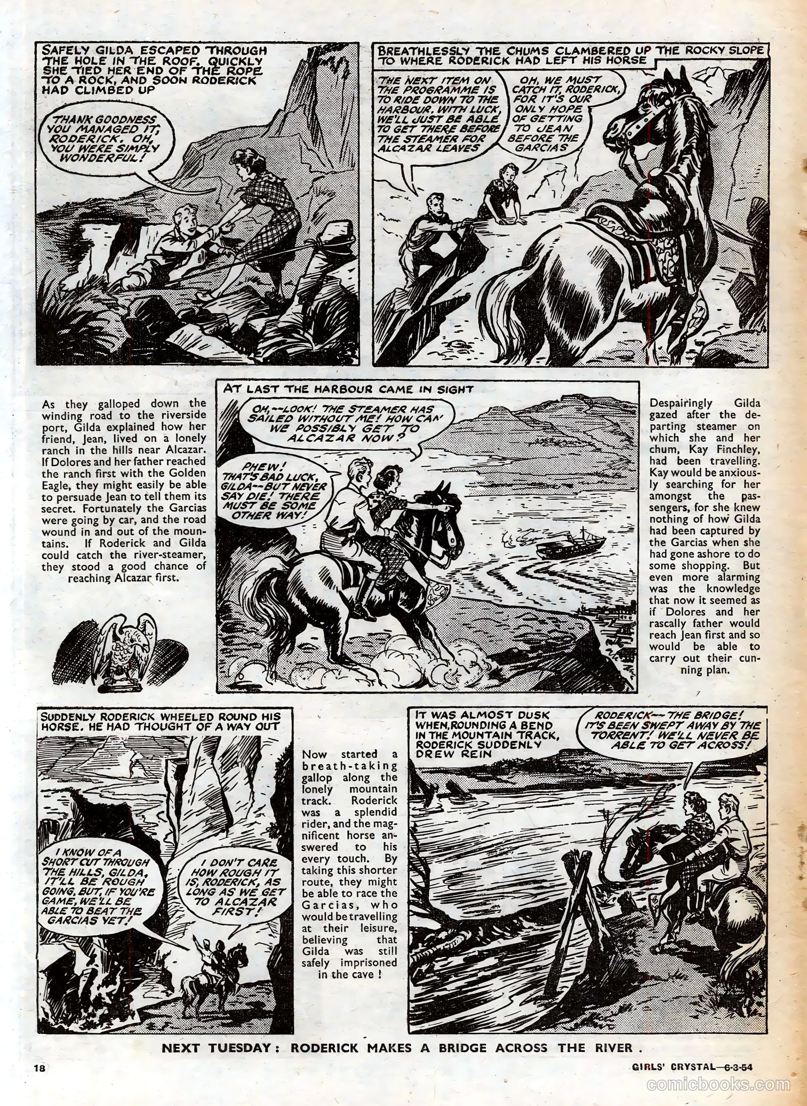 Girls' Crystal #959 (1954) — page 18 of 20