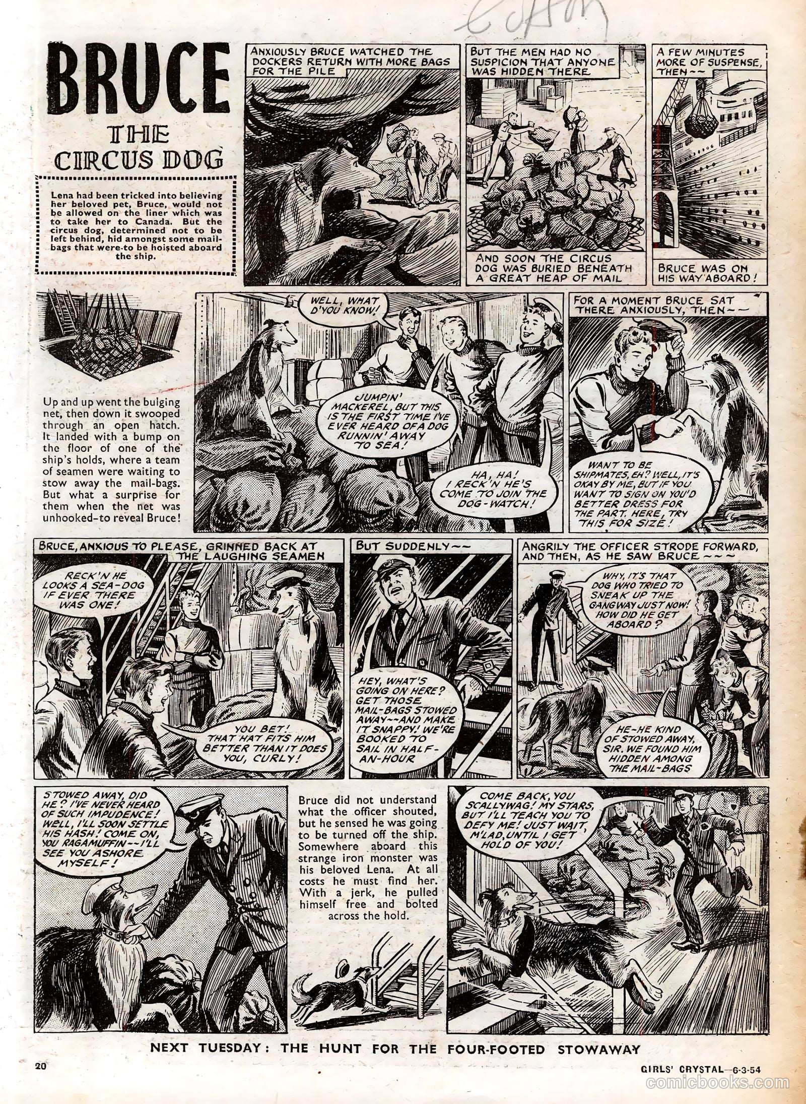 Girls' Crystal #959 (1954) — page 20 of 20