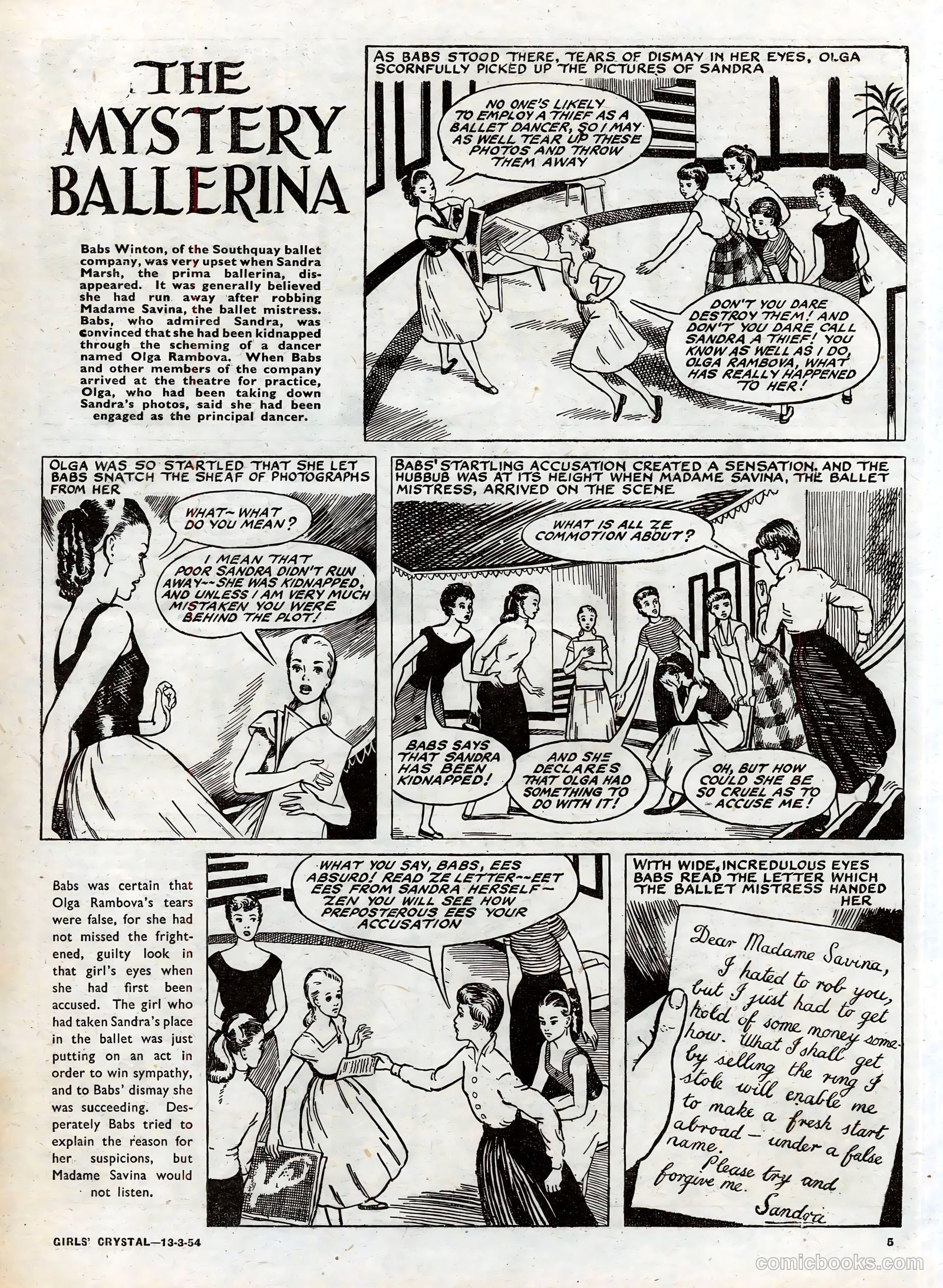 Girls' Crystal #960 (1954) — page 5 of 20