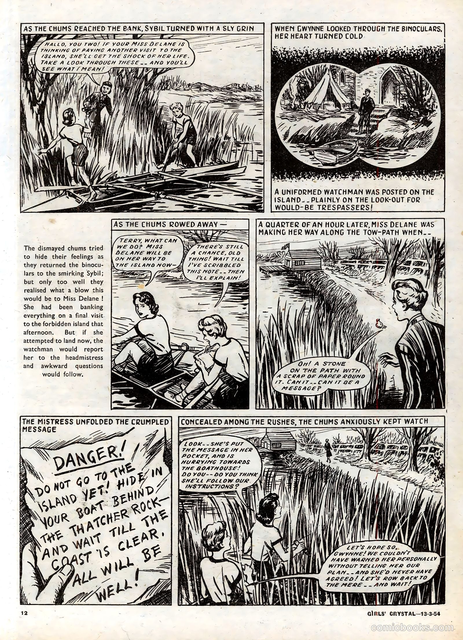 Girls' Crystal #960 (1954) — page 12 of 20