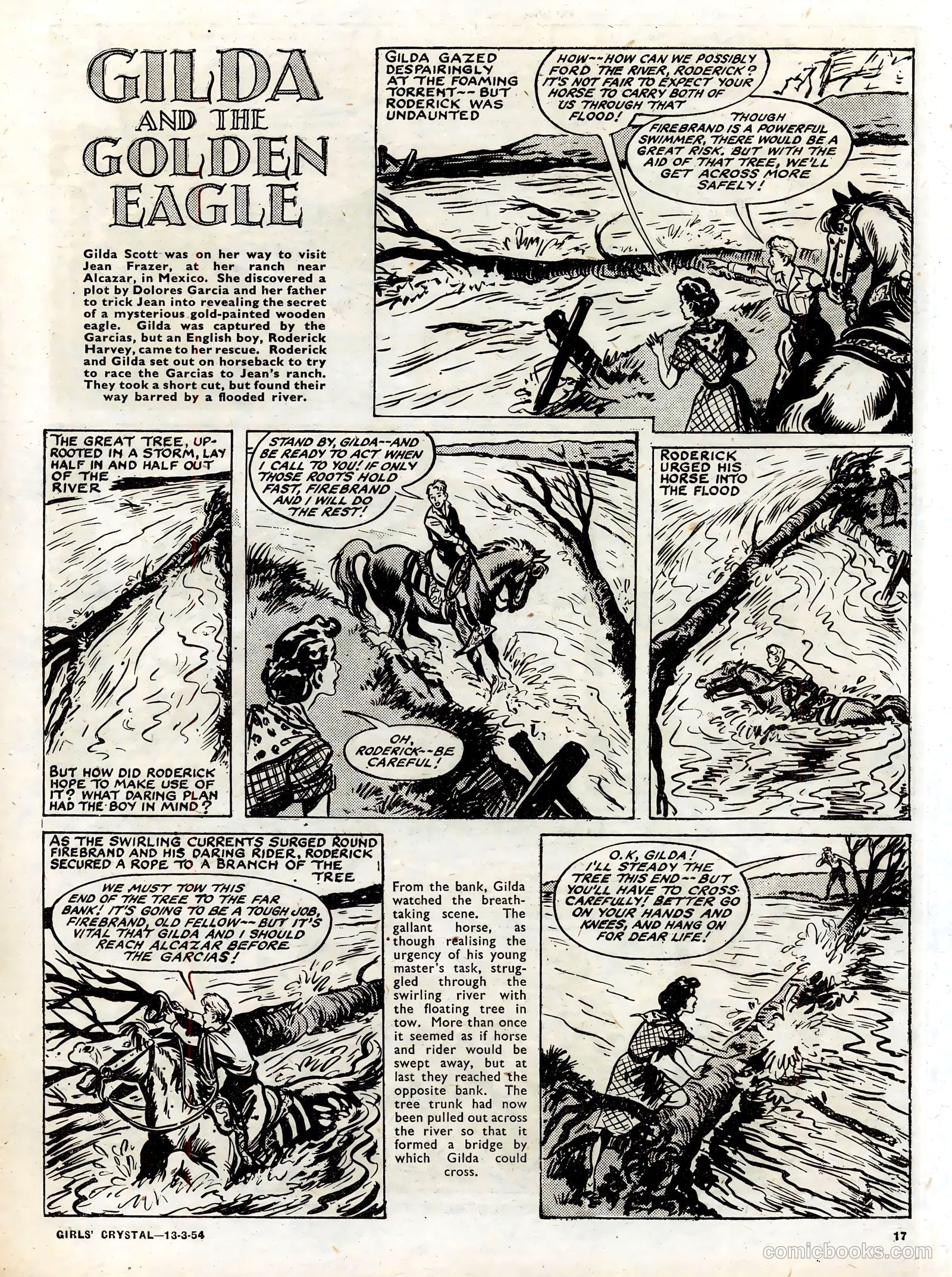 Girls' Crystal #960 (1954) — page 17 of 20