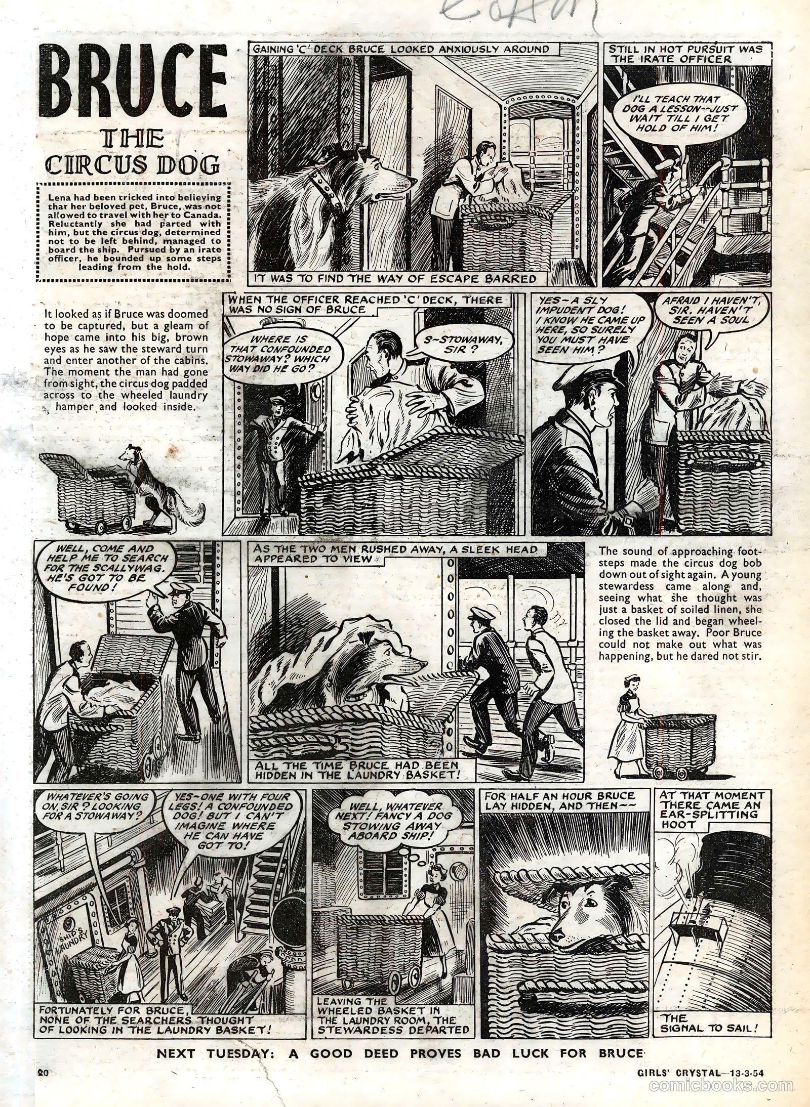 Girls' Crystal #960 (1954) — page 20 of 20